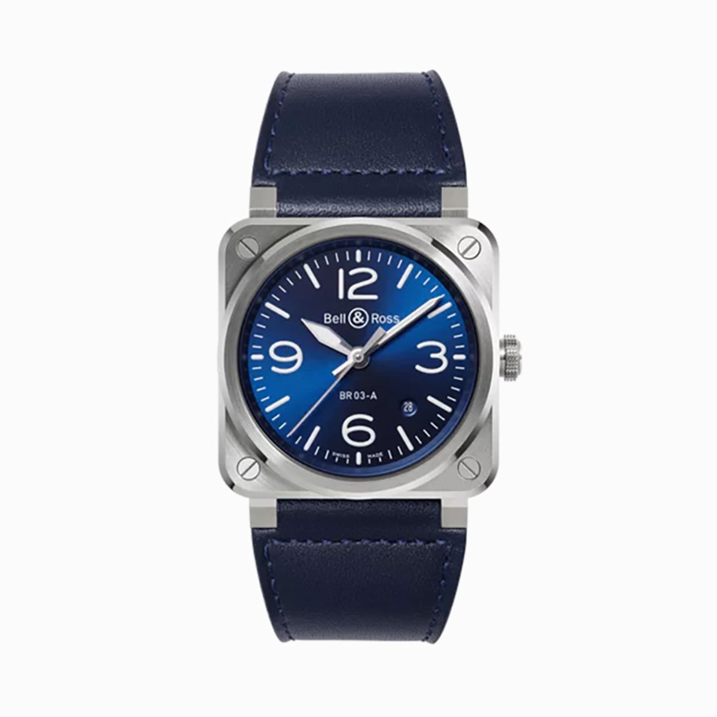 Bell & Ross BR 03 BR03A-BLU-ST/SCA (2025) - Blauw wijzerplaat 42mm Staal (1/1)