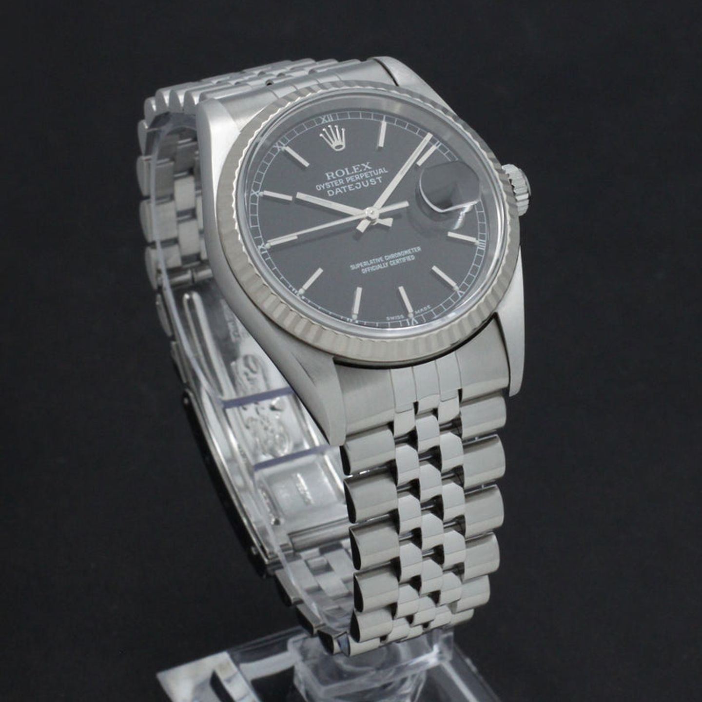 Rolex Datejust 36 16234 (2004) - Zwart wijzerplaat 36mm Staal (4/7)