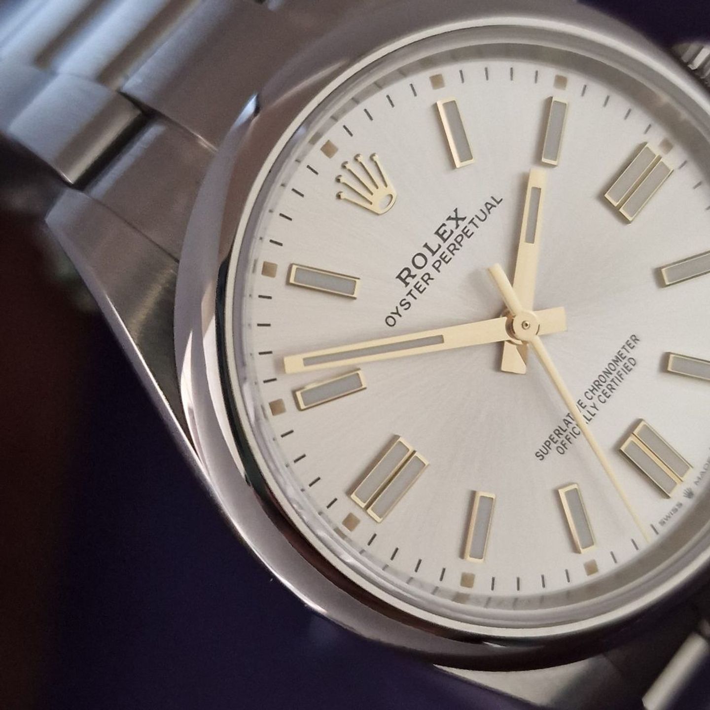 Rolex Oyster Perpetual 41 124300 (2022) - Zilver wijzerplaat 41mm Staal (2/4)