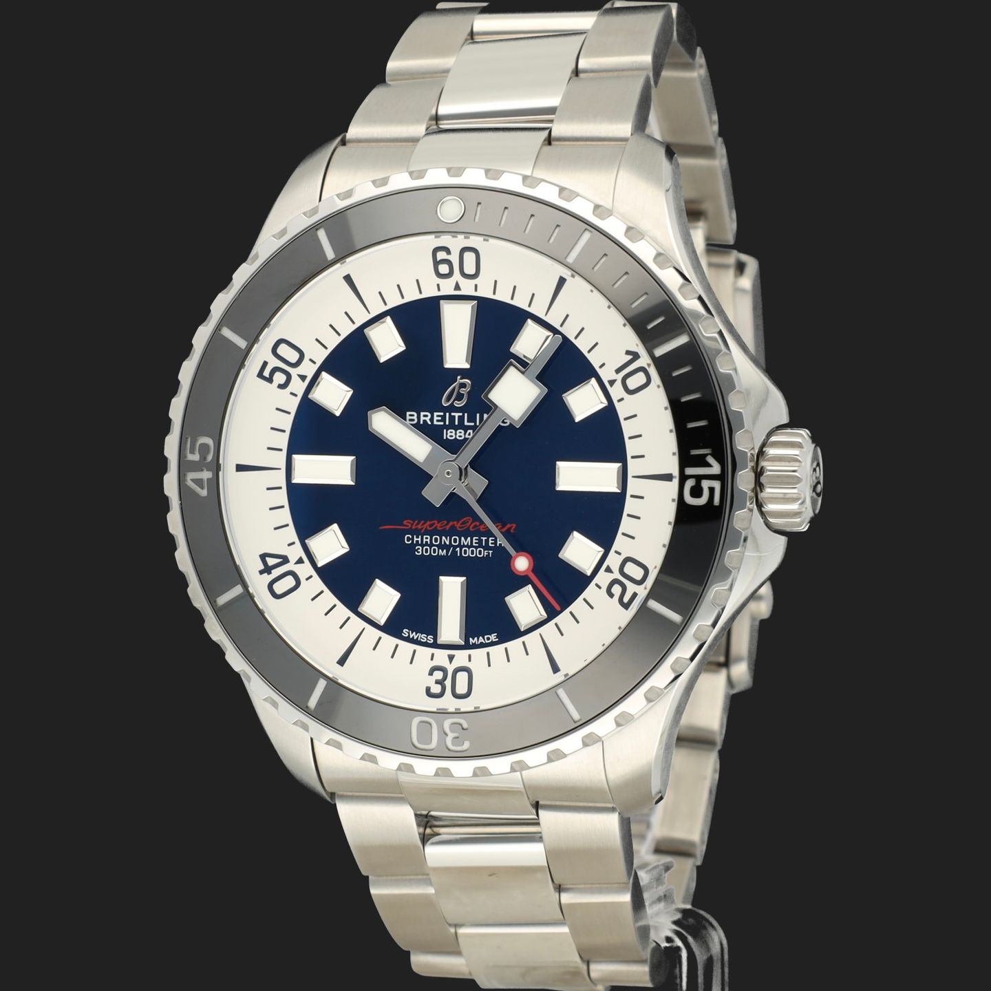 Breitling Superocean 44 A17376211C1A1 (2023) - Blue dial 44 mm Steel case (1/8)