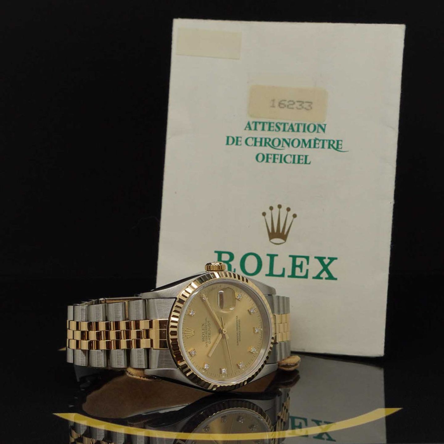 Rolex Datejust 36 16233 (1994) - Goud wijzerplaat 36mm Goud/Staal (5/7)