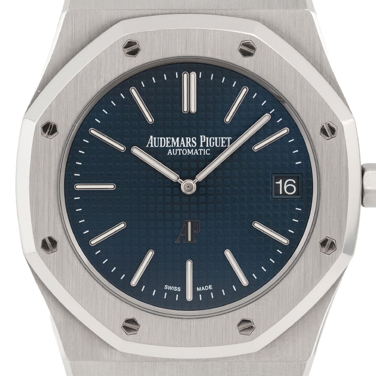 Audemars Piguet Royal Oak Jumbo 15202ST.OO.1240ST.01.A (2014) - Blue dial 39 mm Steel case (2/6)