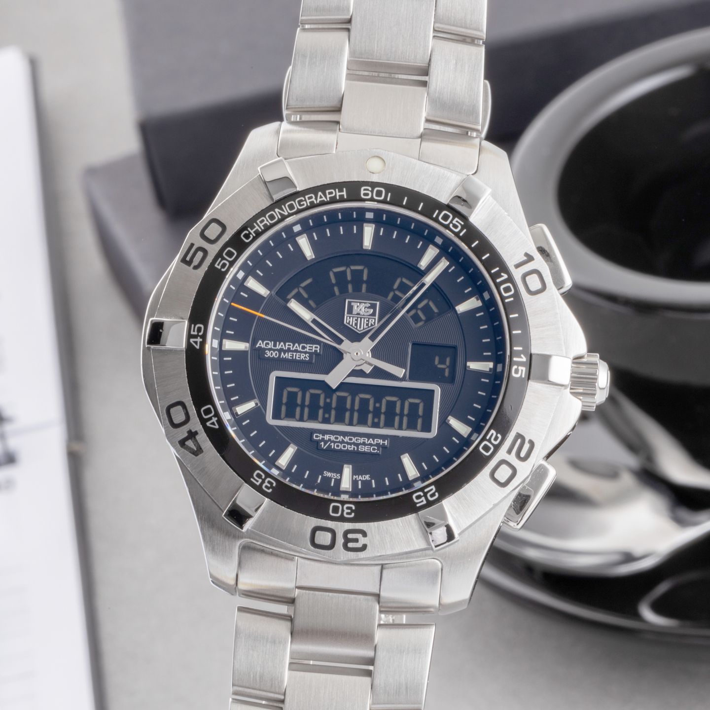 TAG Heuer Carrera Calibre HEUER 01 CAR201AA.BA0714 (2005) - White dial 43 mm Steel case (3/8)