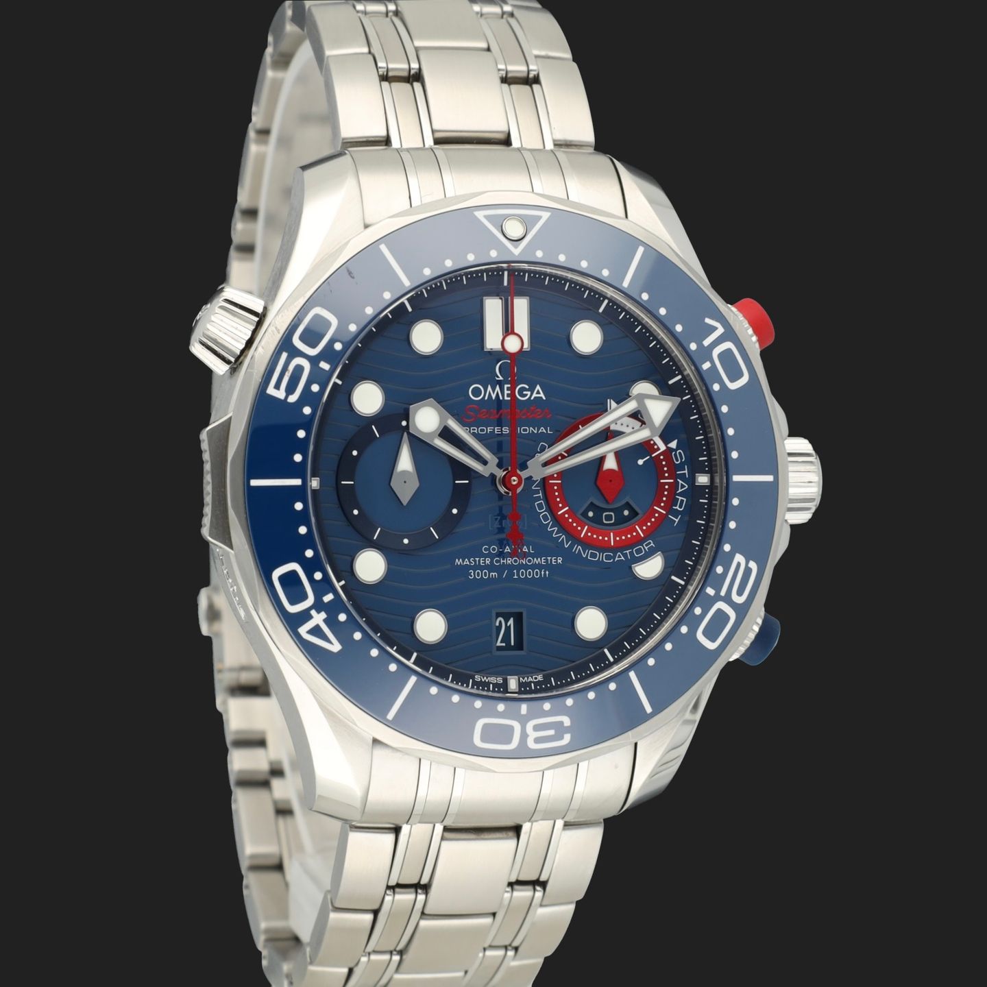 Omega Seamaster Diver 300 M 210.30.44.51.03.002 (2022) - Blue dial 44 mm Steel case (4/8)