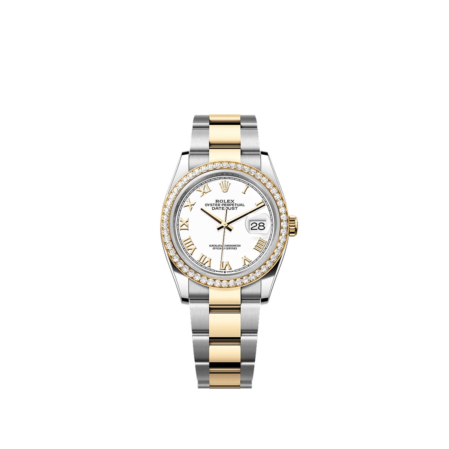 Rolex Datejust 36 126283RBR (2025) - White dial 36 mm Gold/Steel case (1/1)