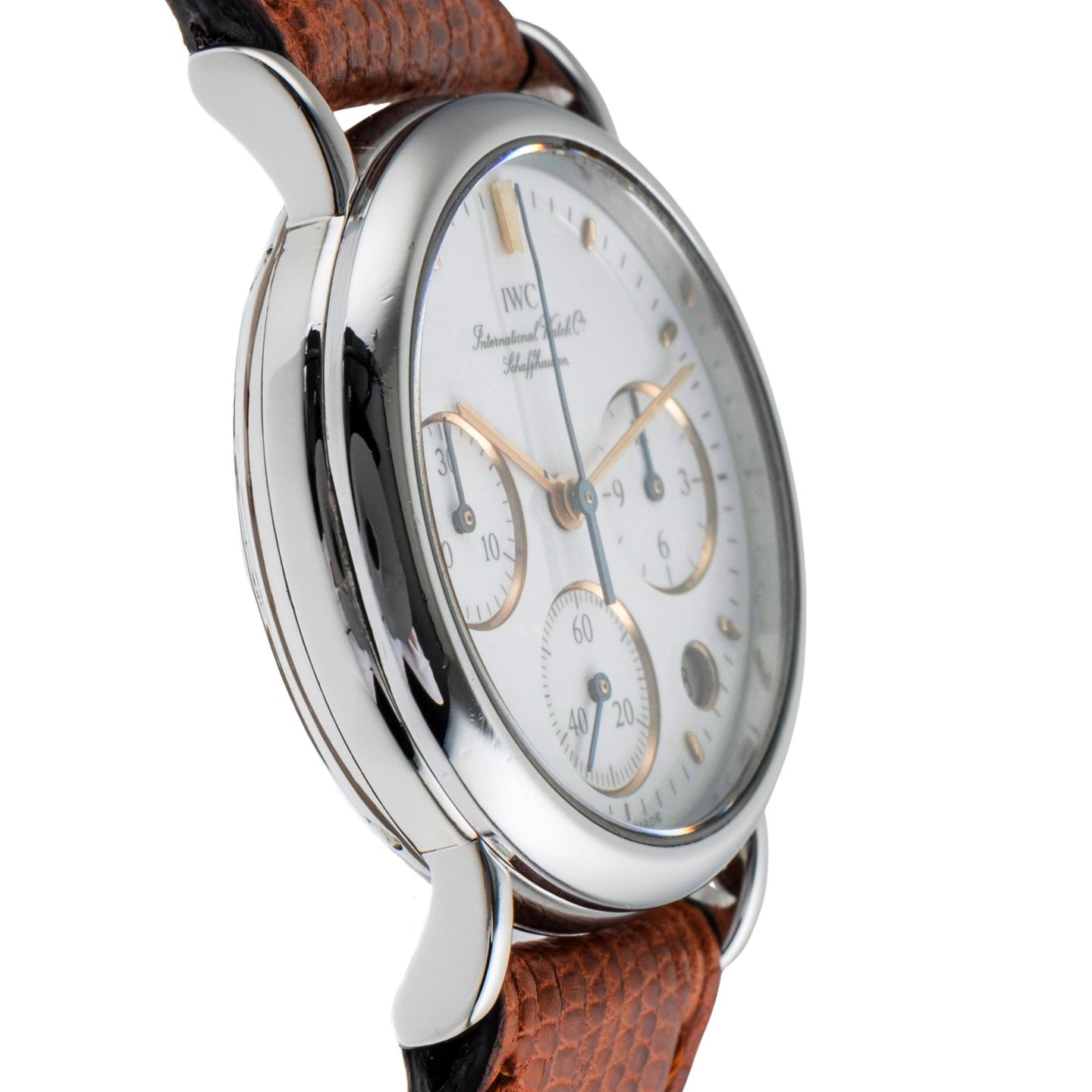 IWC Portofino Chronograph IW373004 (1992) - White dial 29 mm Steel case (7/8)