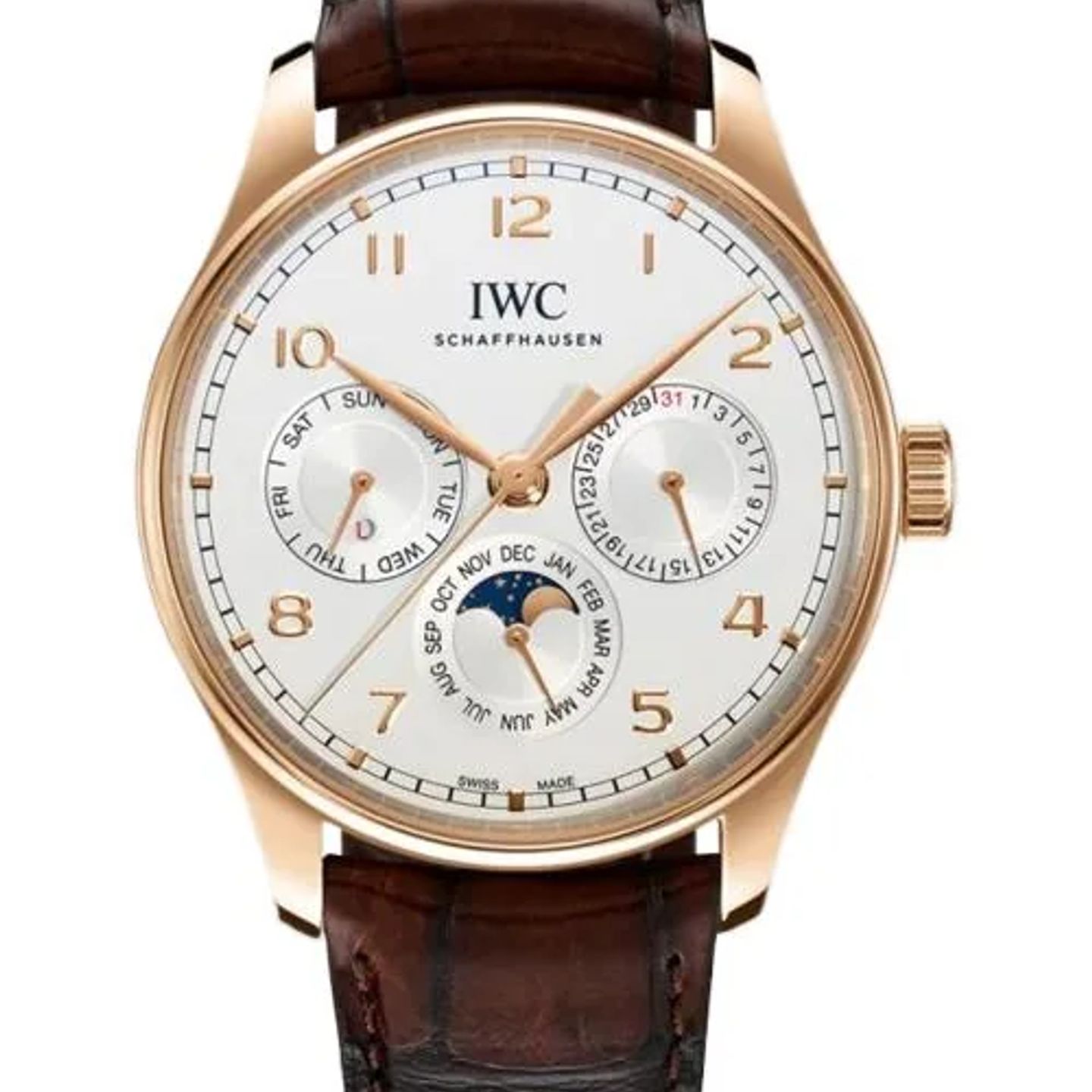 IWC Portuguese Perpetual Calendar IW344202 (2026) - Silver dial 42 mm Red Gold case (1/1)