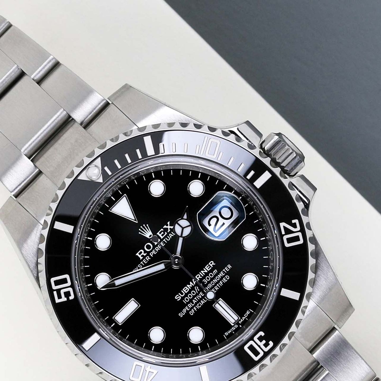 Rolex Submariner Date 116610LN (2020) - Zwart wijzerplaat 40mm Staal (3/8)