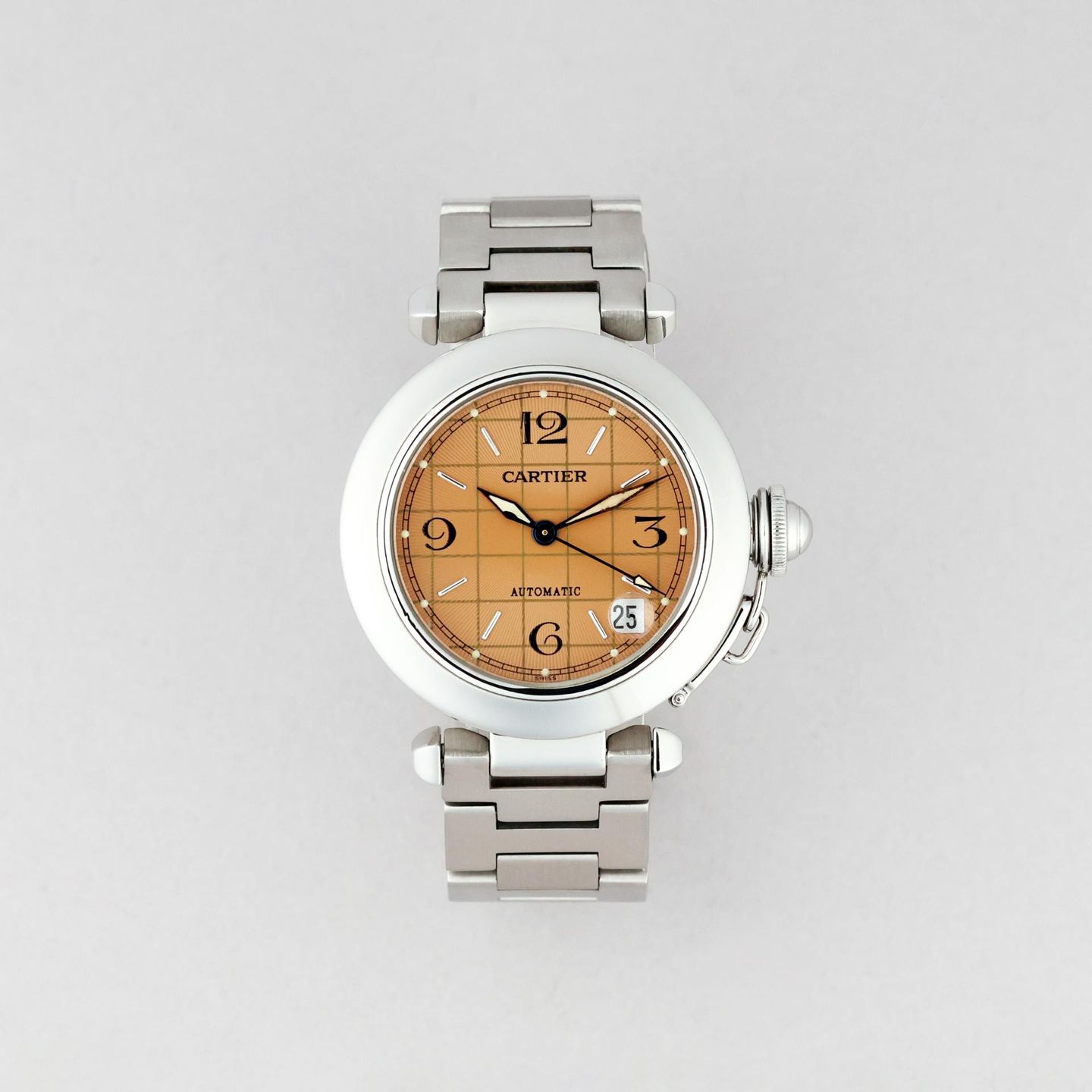 Cartier Pasha C 2324 (Unknown (random serial)) - White dial 35 mm Steel case (1/8)