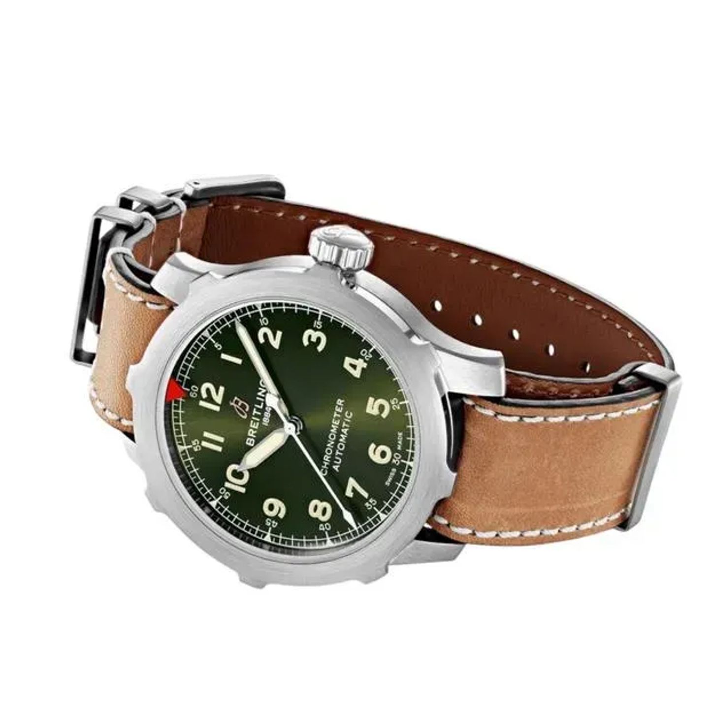 Breitling Navitimer 8 EB2040101L1X1 (2025) - Green dial 46 mm Titanium case (6/6)