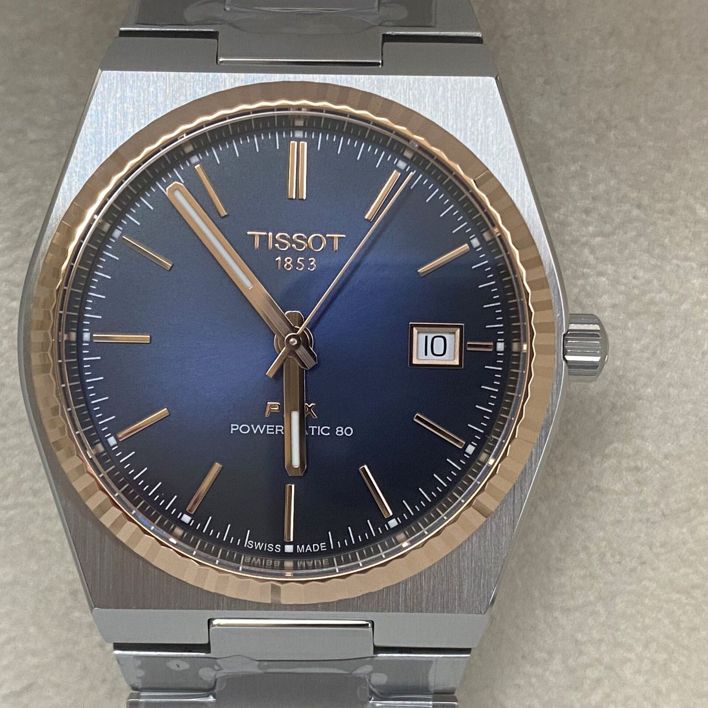 Tissot PRX T931.407.41.041.00 (Unknown (random serial)) - Blue dial 40 mm Steel case (1/5)