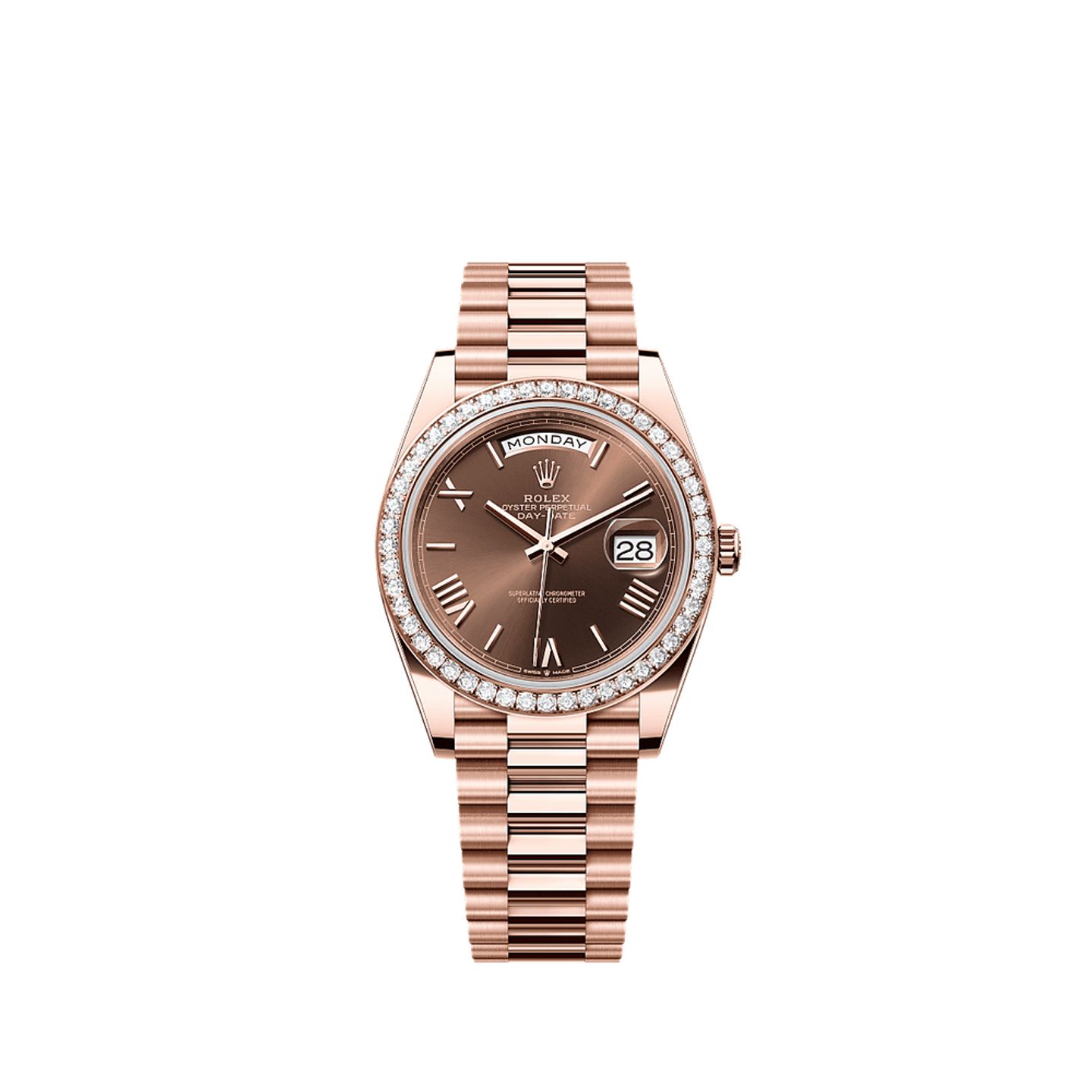 Rolex Day-Date 40 228345RBR (2025) - Brown dial 40 mm Rose Gold case (1/1)