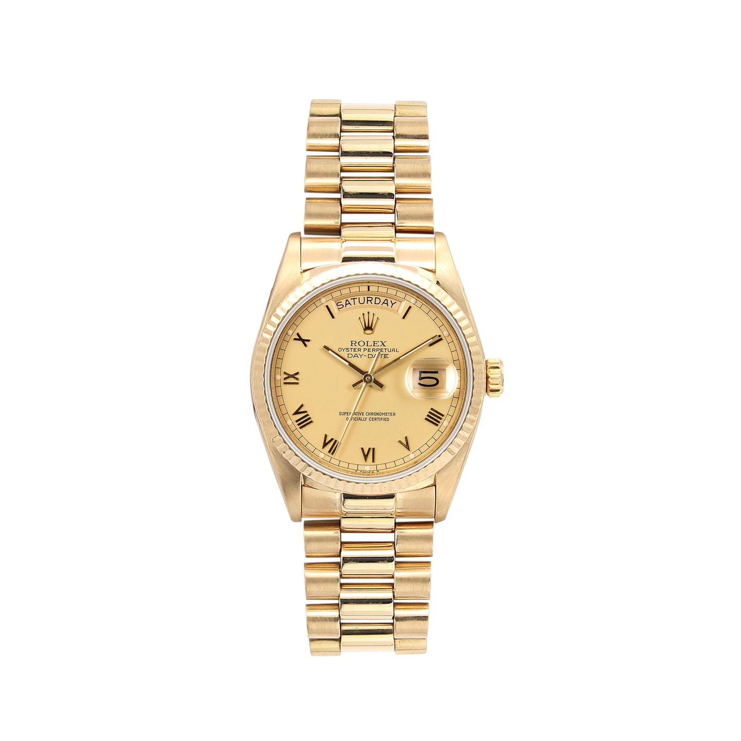 Rolex Day-Date 36 18038 (Onbekend (willekeurig serienummer)) - 36mm Geelgoud (1/7)