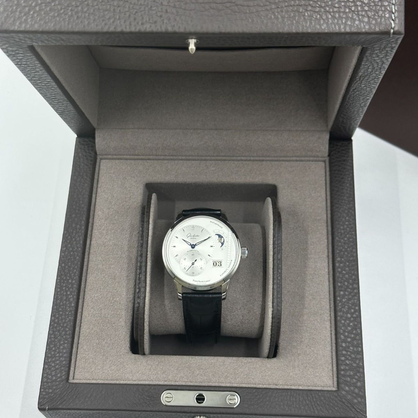 Glashütte Original PanoMaticLunar 1-90-02-42-32-61 (2024) - Silver dial 40 mm Steel case (3/8)