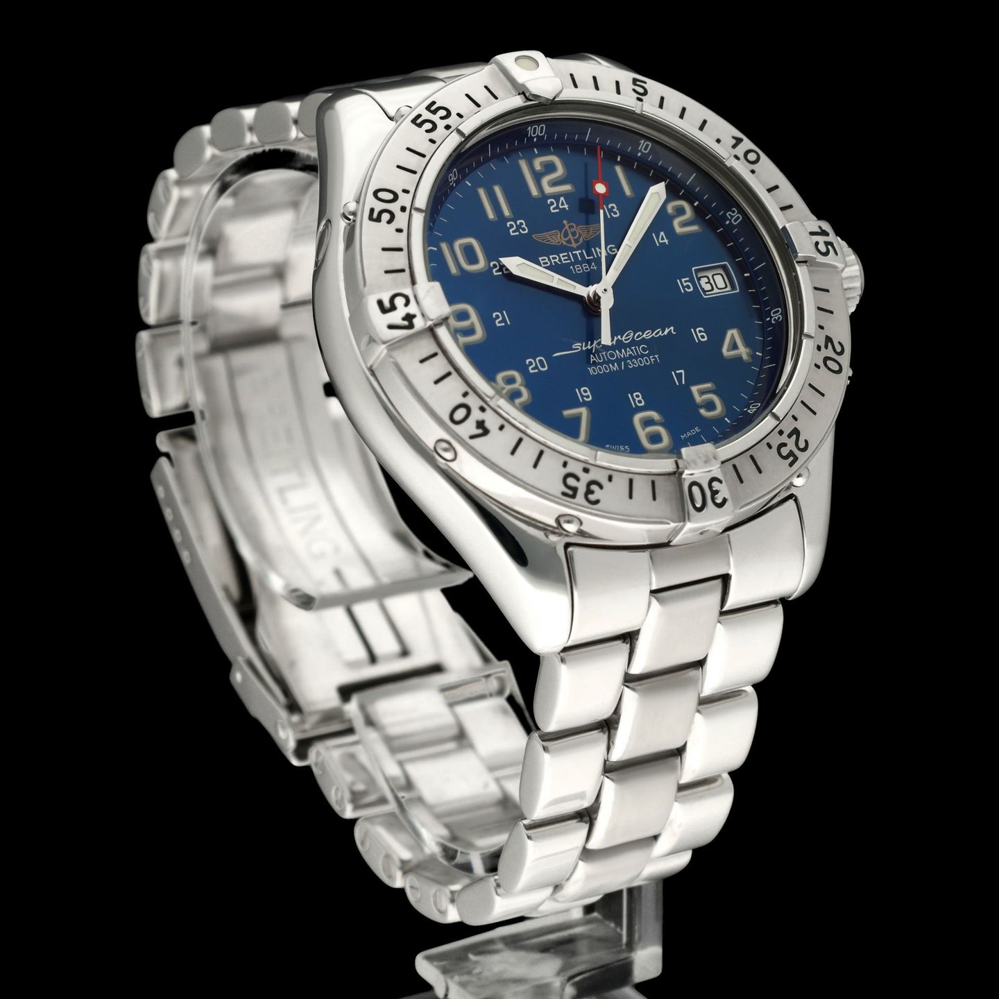 Breitling Superocean A17040 (1999) - Blauw wijzerplaat 41mm Staal (6/8)