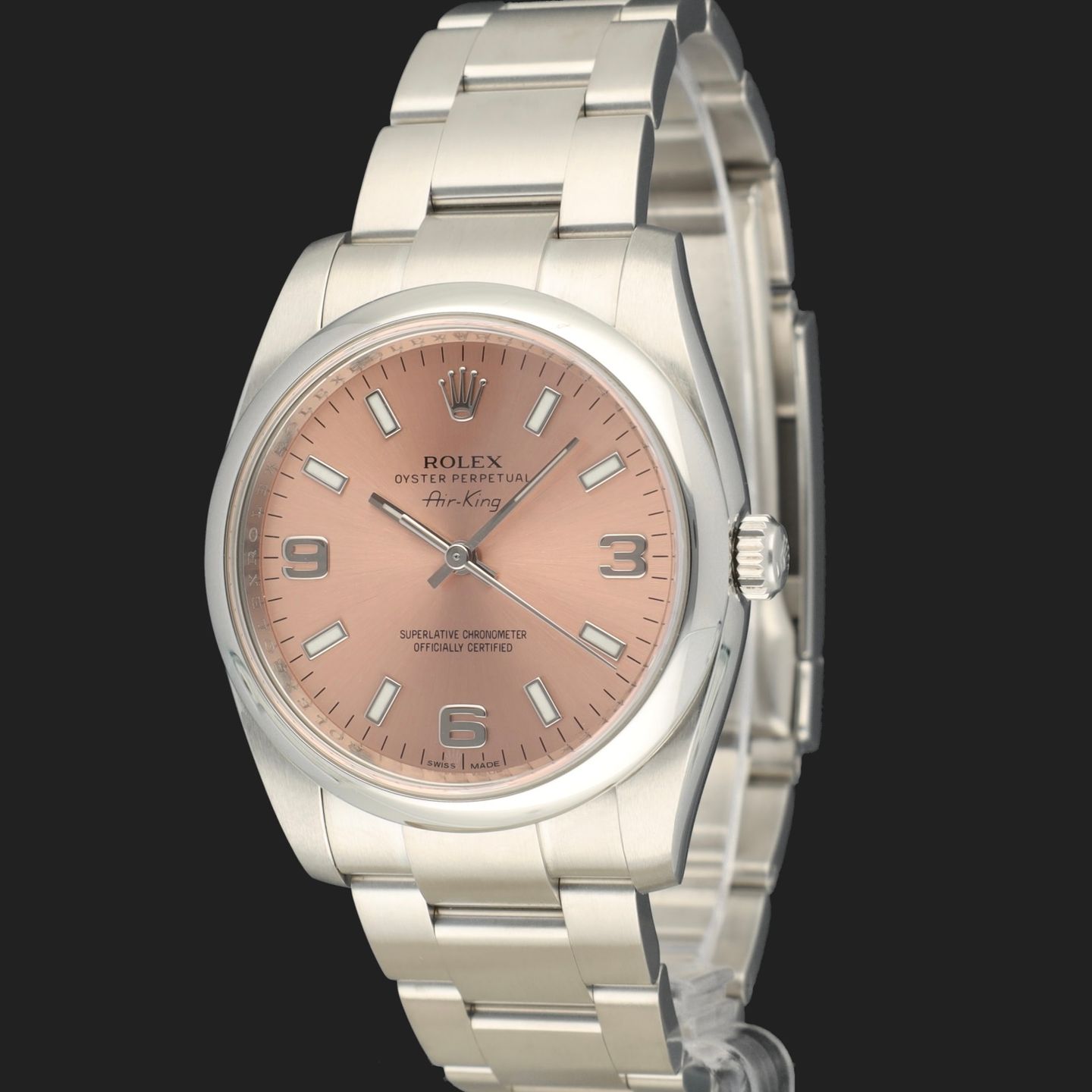 Rolex Oyster Perpetual 34 114200 (2014) - 34mm Staal (1/8)