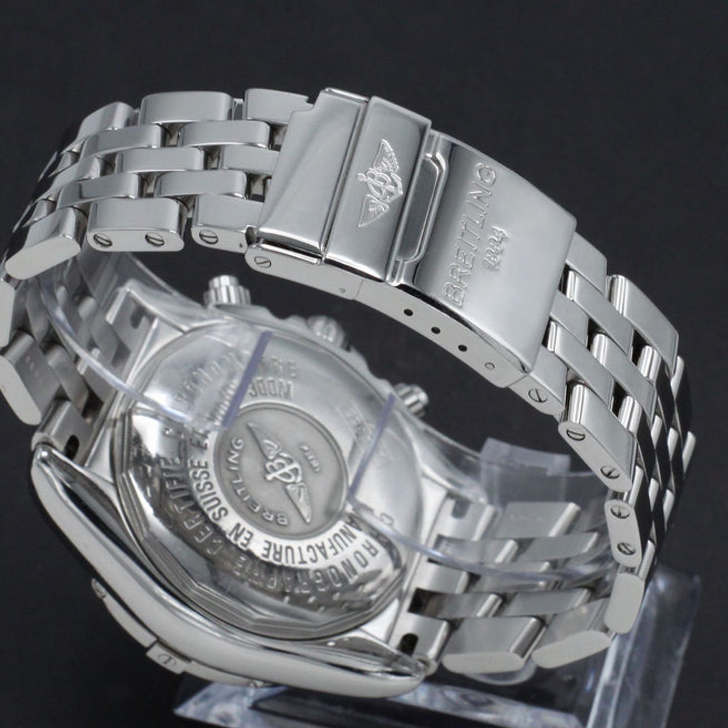 Breitling Chronomat Evolution A13356 (2008) - White dial 44 mm Steel case (8/8)