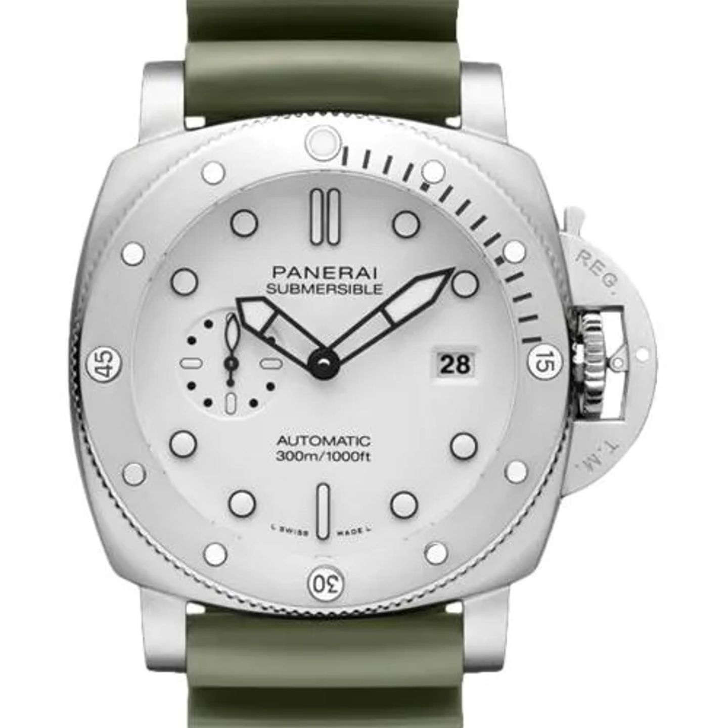 Panerai Submersible PAM01595 (2026) - White dial 44 mm Steel case (1/1)