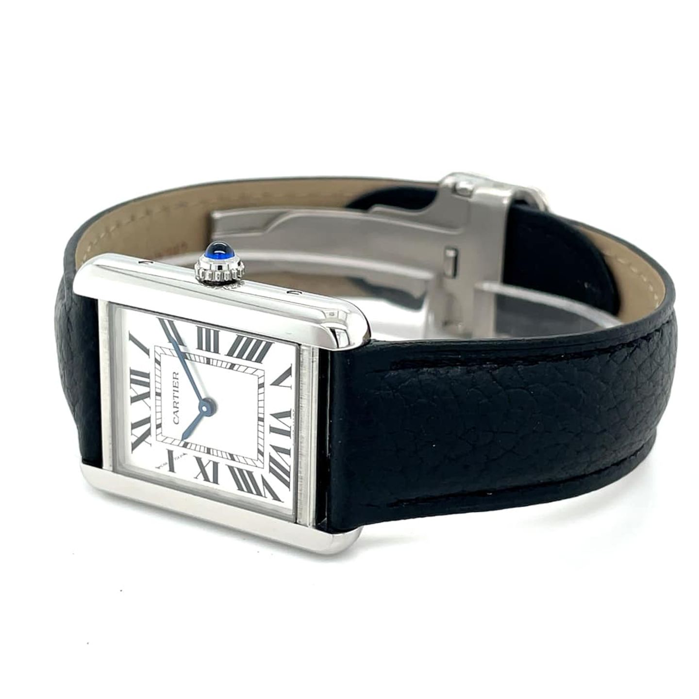Cartier Tank Solo 3170 (Unknown (random serial)) - White dial 24 mm Steel case (5/8)
