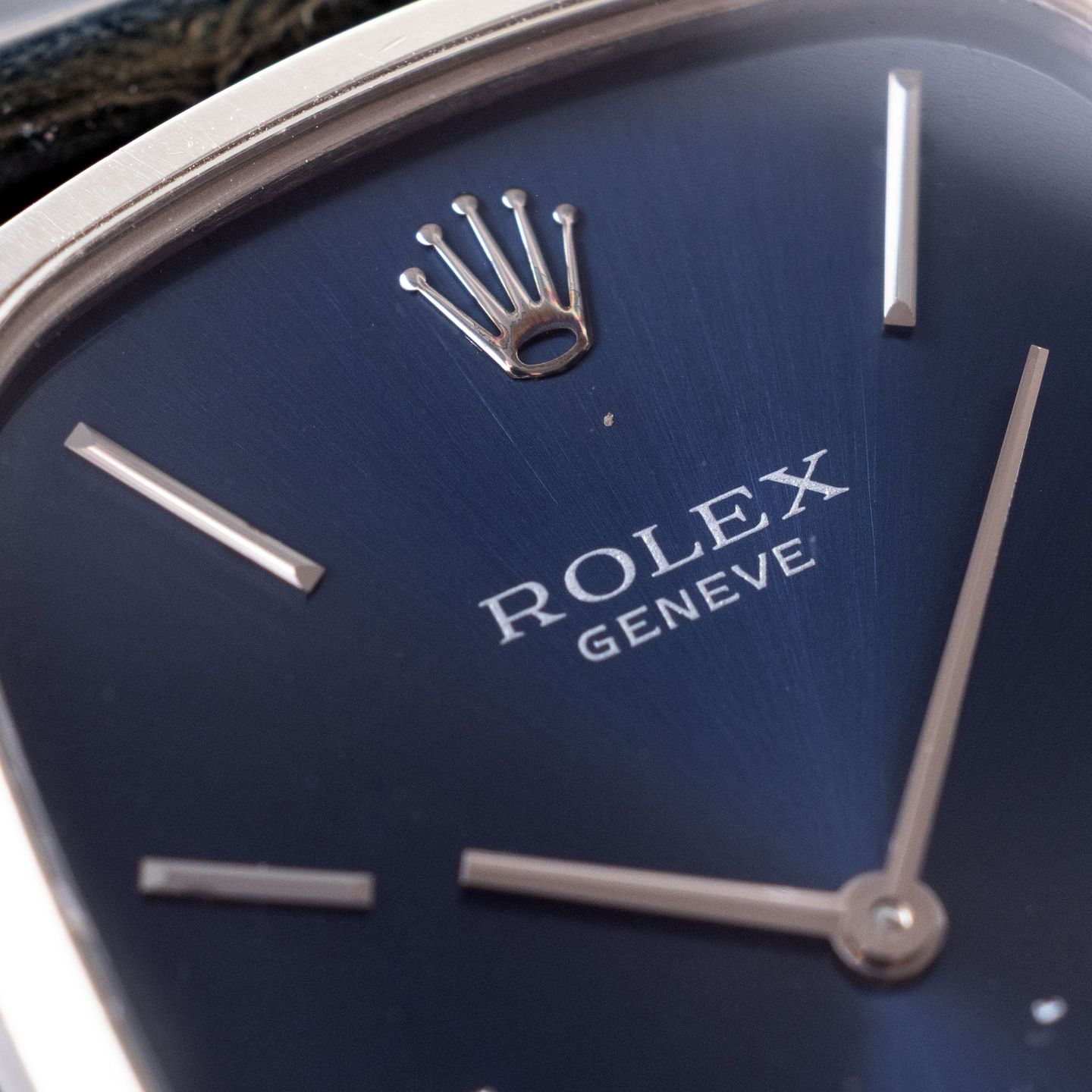 Rolex Cellini 4113 (1999) - Blue dial 26 mm White Gold case (8/8)