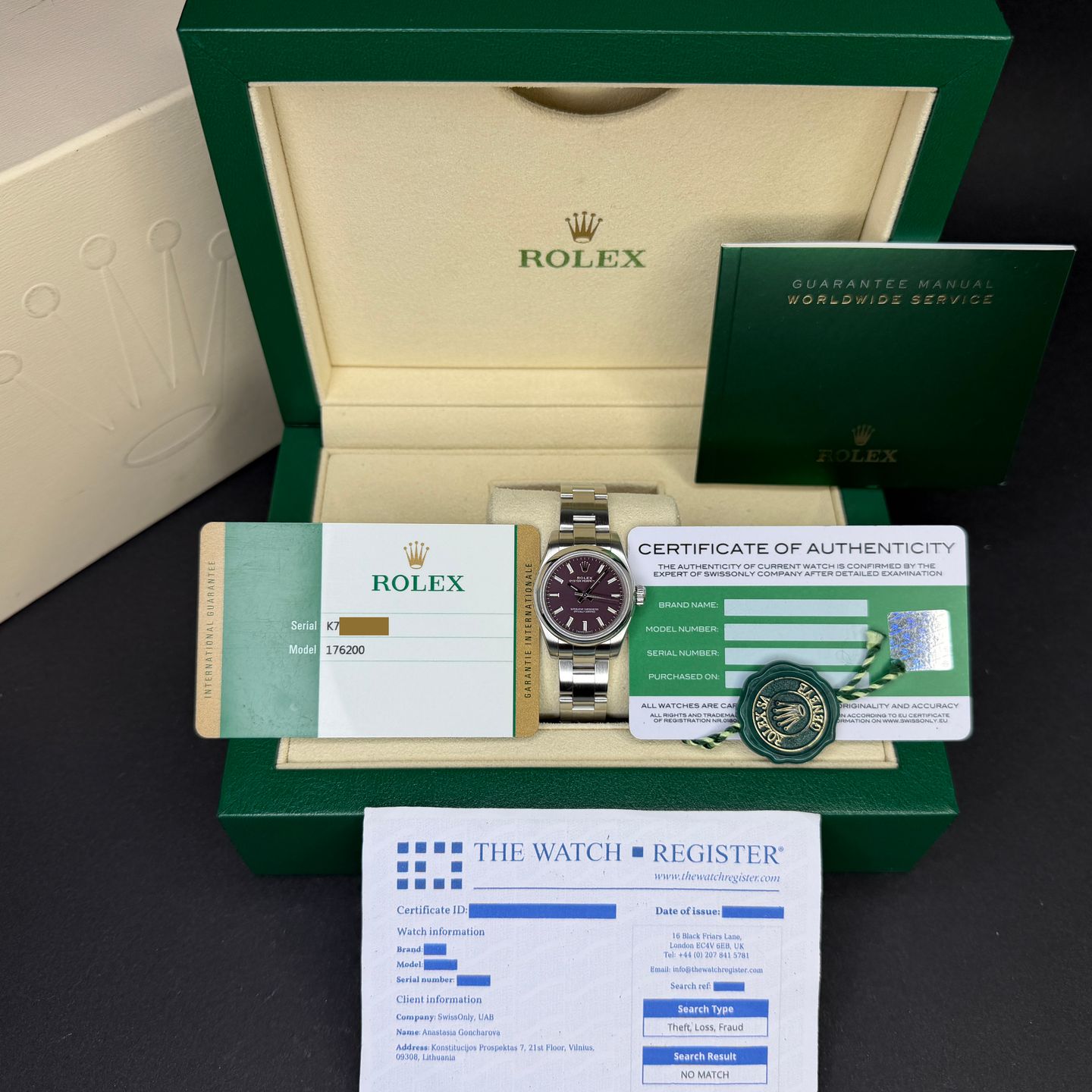 Rolex Oyster Perpetual 26 176200 - (3/8)