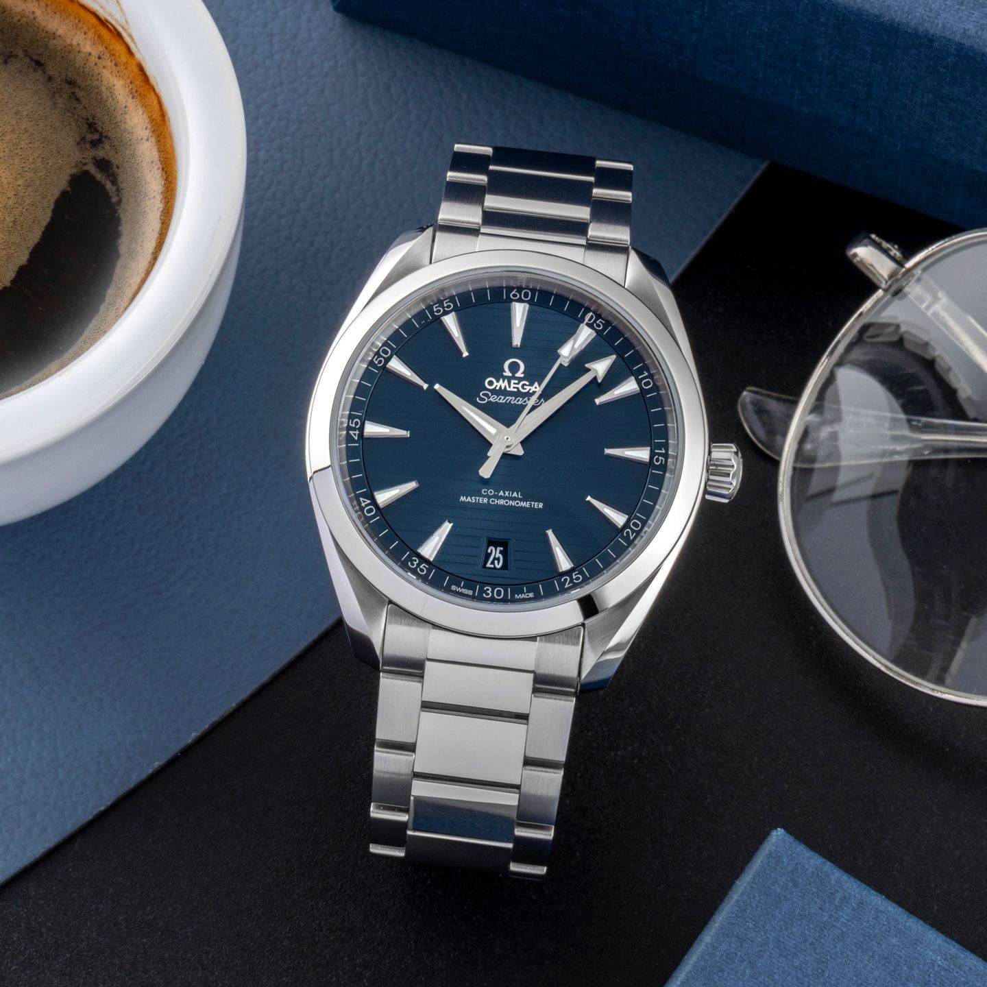Omega Seamaster Aqua Terra 220.10.41.21.03.004 (Unknown (random serial)) - Blue dial 41 mm Steel case (1/8)