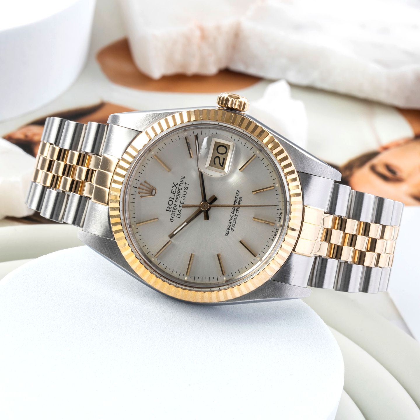 Rolex Datejust 36 16013 (Onbekend (willekeurig serienummer)) - 36mm Goud/Staal (2/8)