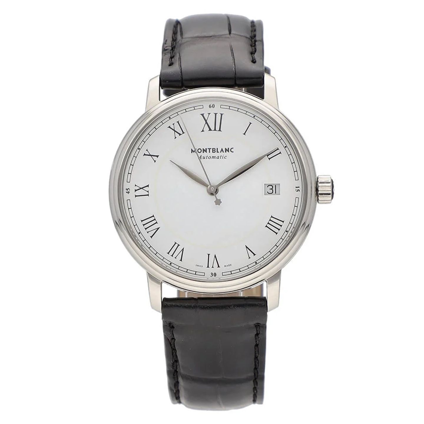Montblanc Tradition 112.611 (2023) - White dial 37 mm Steel case (3/3)