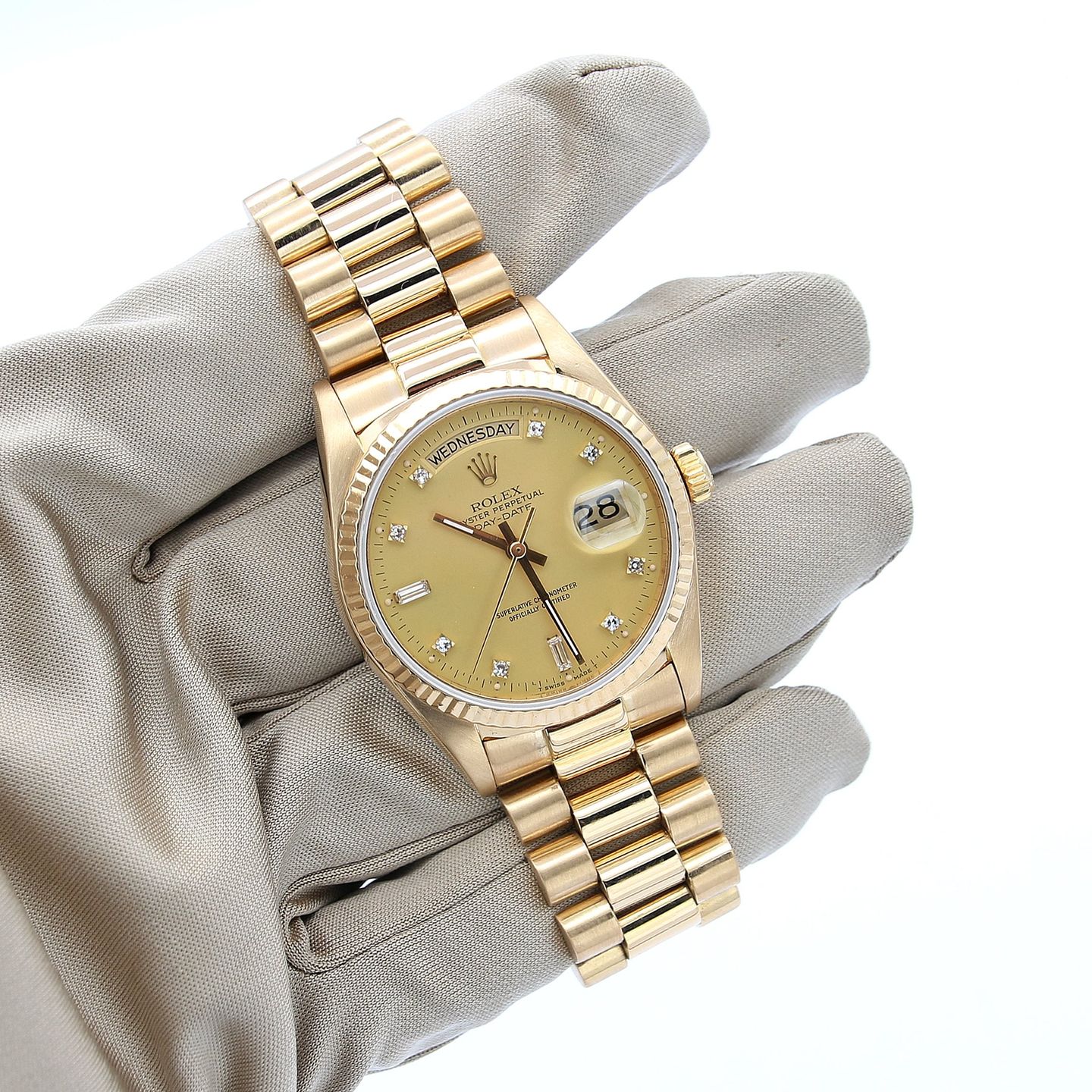 Rolex Day-Date 36 18038 (Unknown (random serial)) - 36 mm Yellow Gold case (3/8)