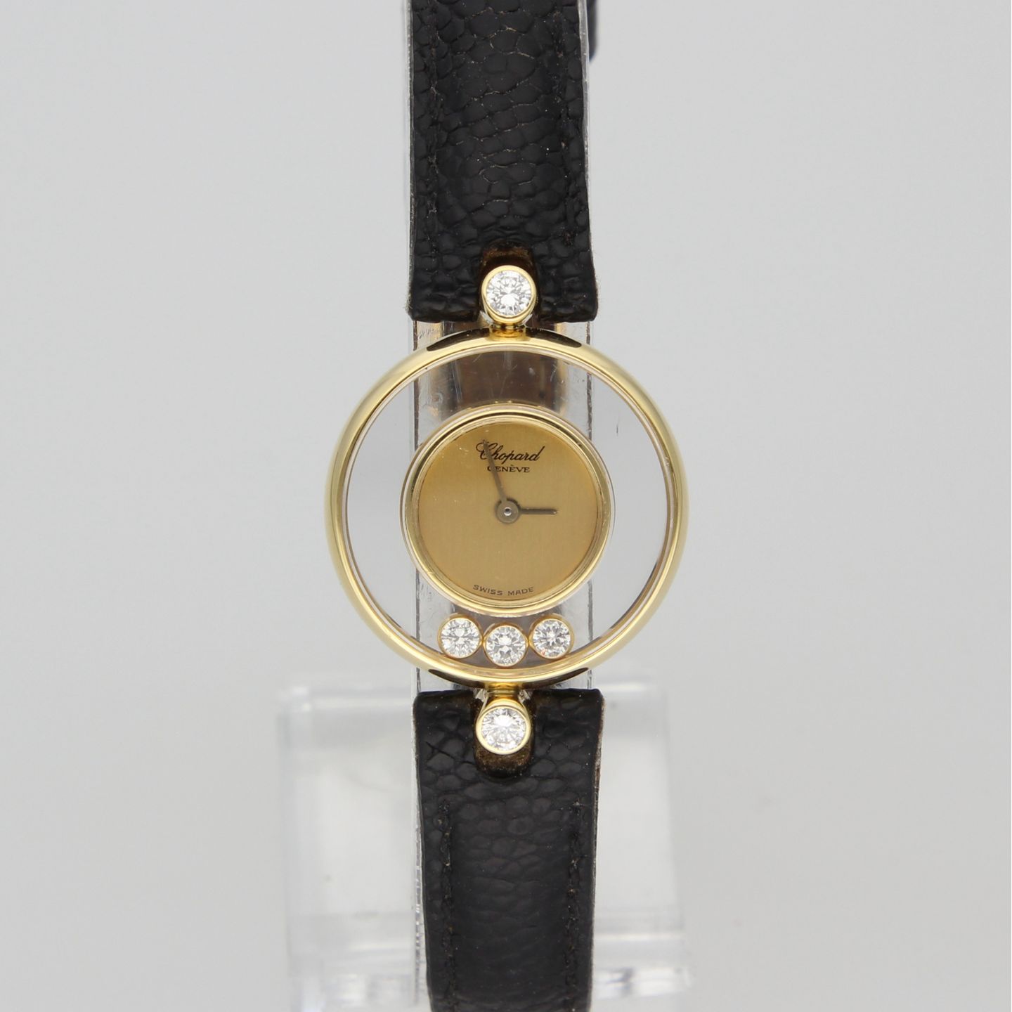 Chopard Happy Diamonds 20/3929 (1986) - Transparent dial 23 mm Yellow Gold case (2/8)