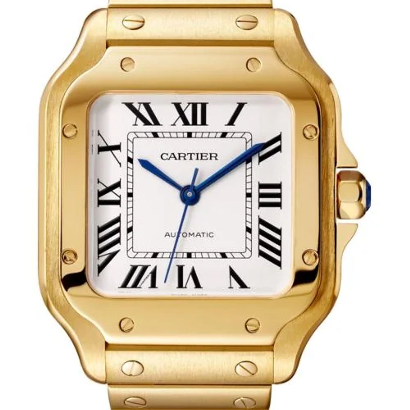 Cartier Santos WGSA0030 (2026) - Zilver wijzerplaat 35mm Geelgoud (1/1)