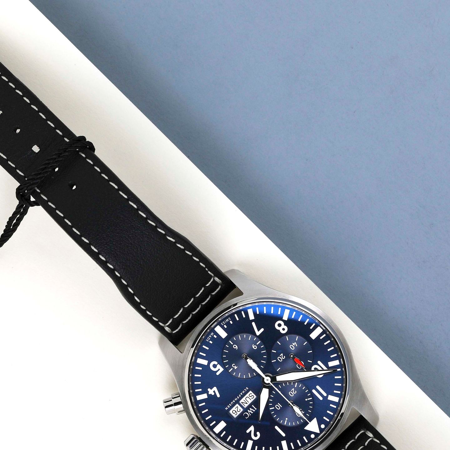 IWC Pilot Chronograph IW377714 (2019) - Blauw wijzerplaat 43mm Staal (4/8)