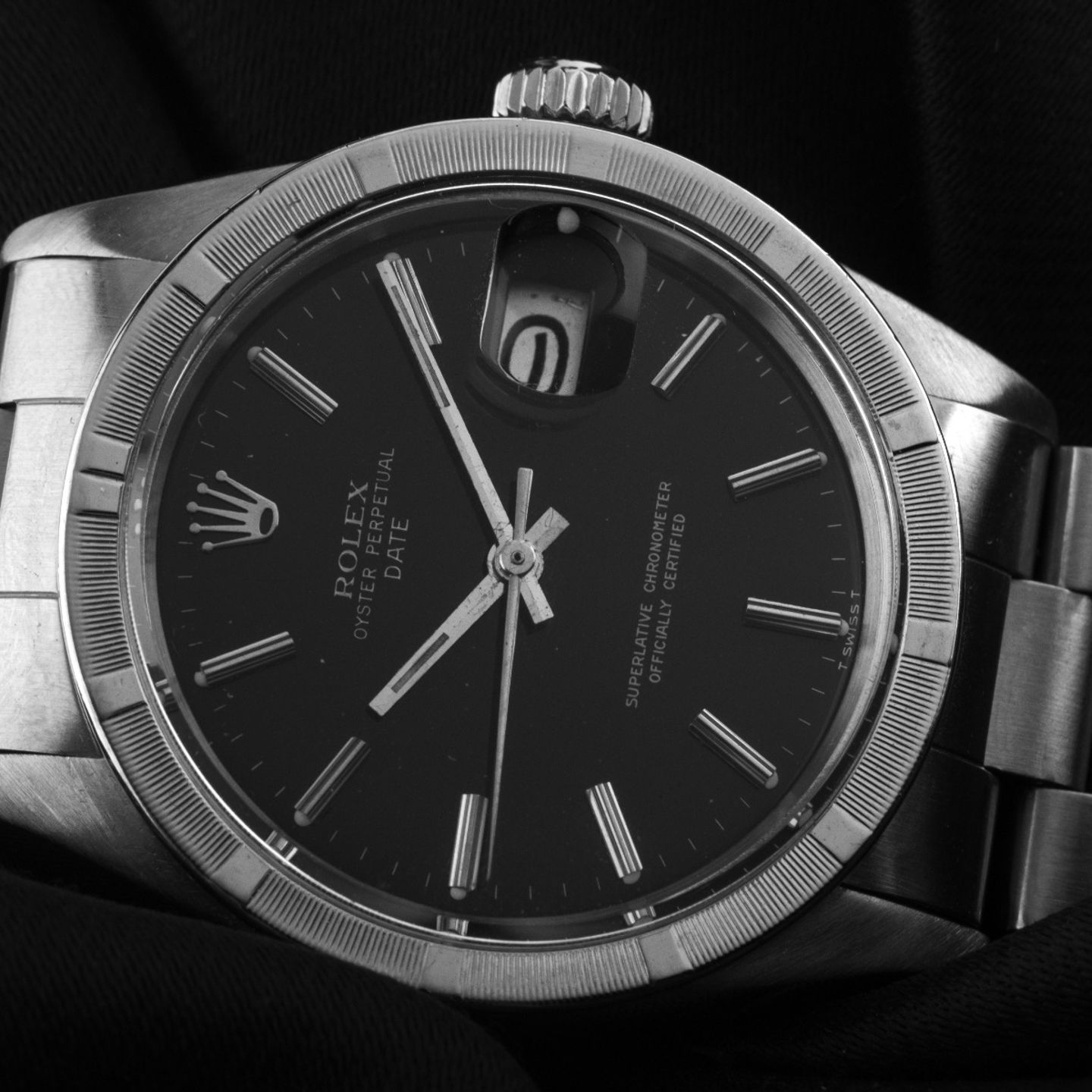 Rolex Oyster Perpetual Date 1501 (1970) - Black dial 34 mm Steel case (3/8)