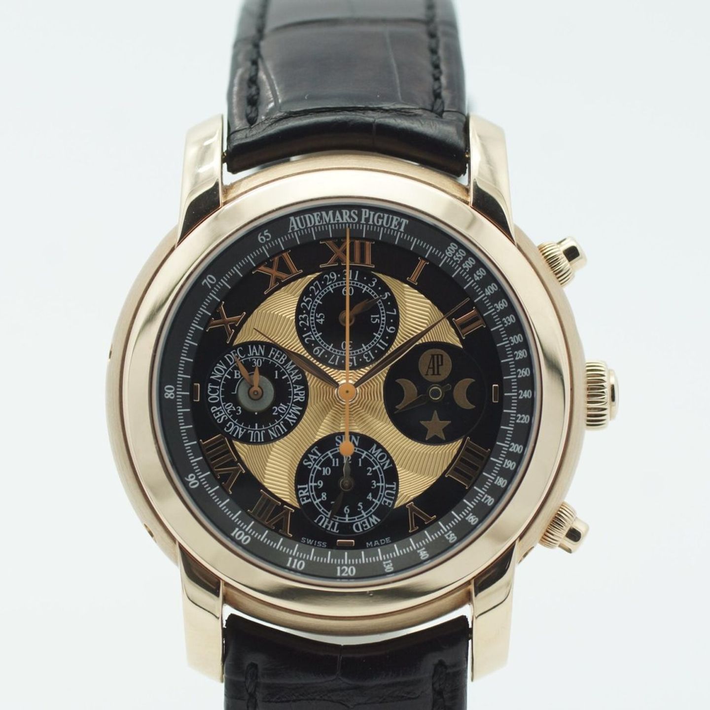 Audemars Piguet Jules Audemars 26094OR.OO.D002CR.01 (2007) - Black dial 43 mm Rose Gold case (4/8)