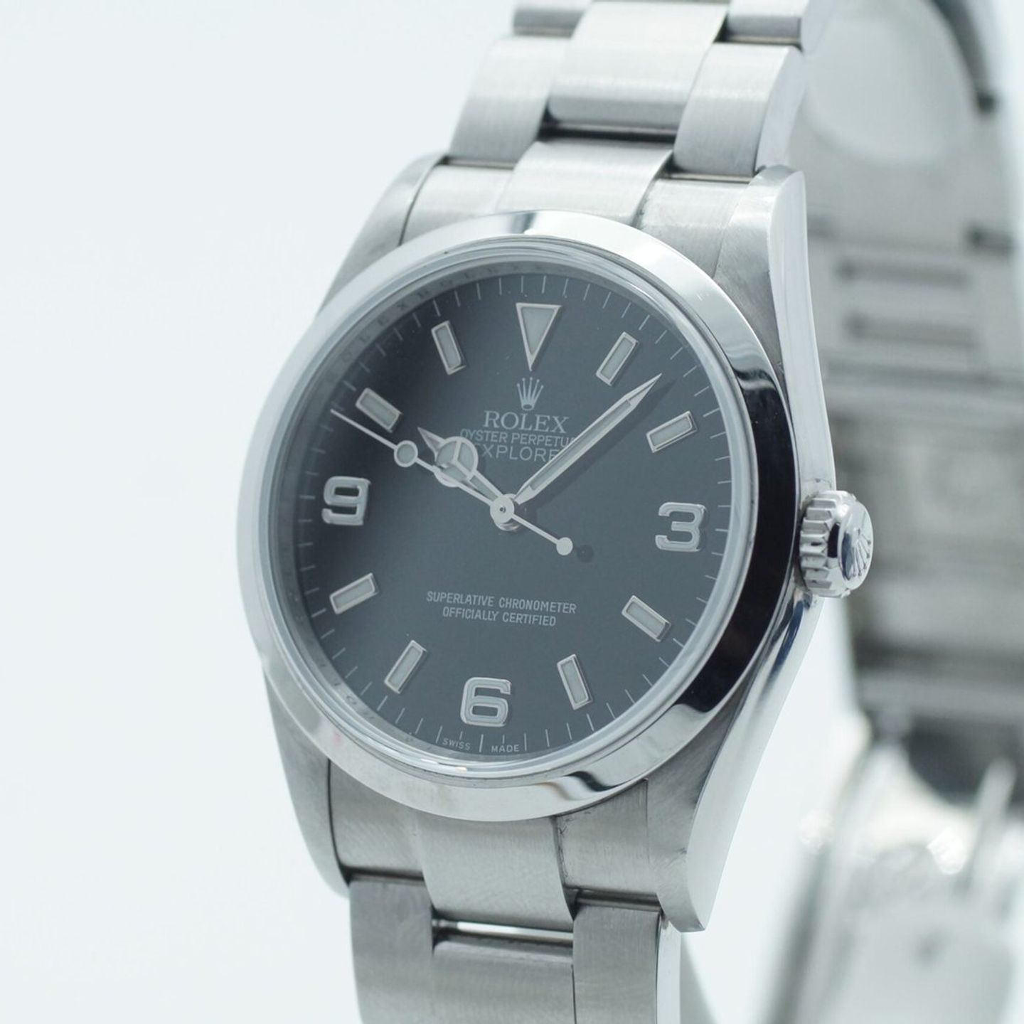 Rolex Explorer 114270 (2007) - Black dial 36 mm Steel case (4/8)