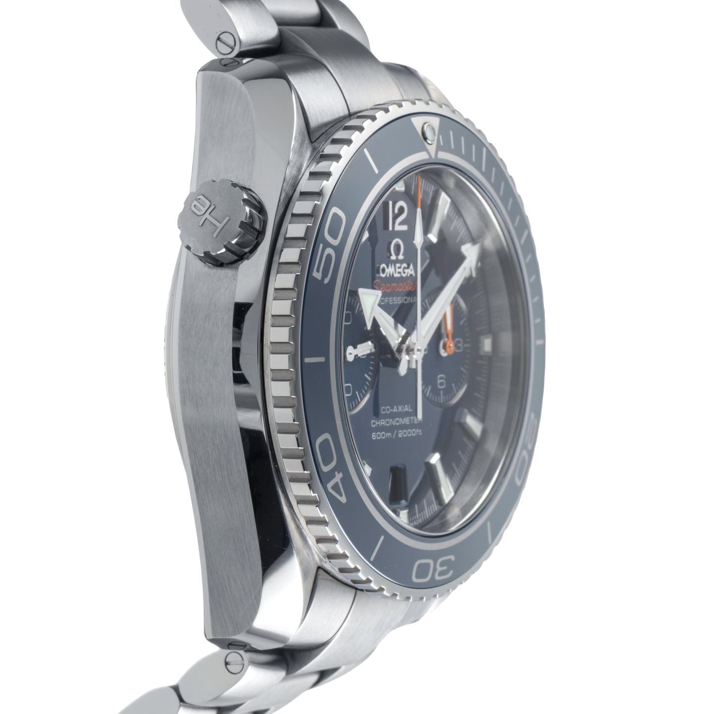 Omega Seamaster Planet Ocean Chronograph 232.90.46.51.03.001 (Unknown (random serial)) - Blue dial 46 mm Titanium case (7/8)