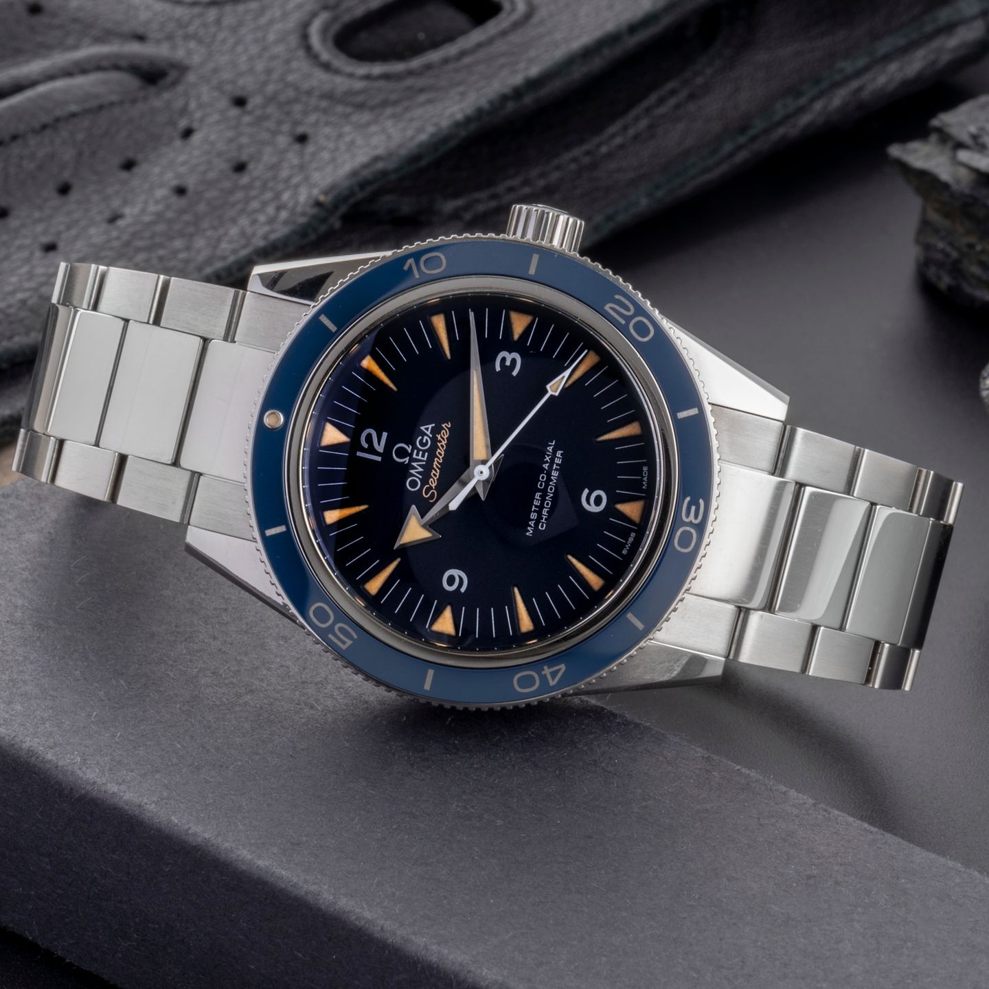 Omega Seamaster 300 233.90.41.21.03.001 (Onbekend (willekeurig serienummer)) - Blauw wijzerplaat 41mm Titanium (2/8)