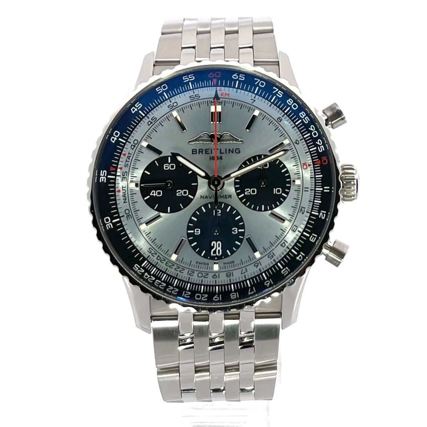 Breitling Navitimer 1 B01 Chronograph AB0138241C1A1 (2024) - Blue dial 43 mm Steel case (1/7)