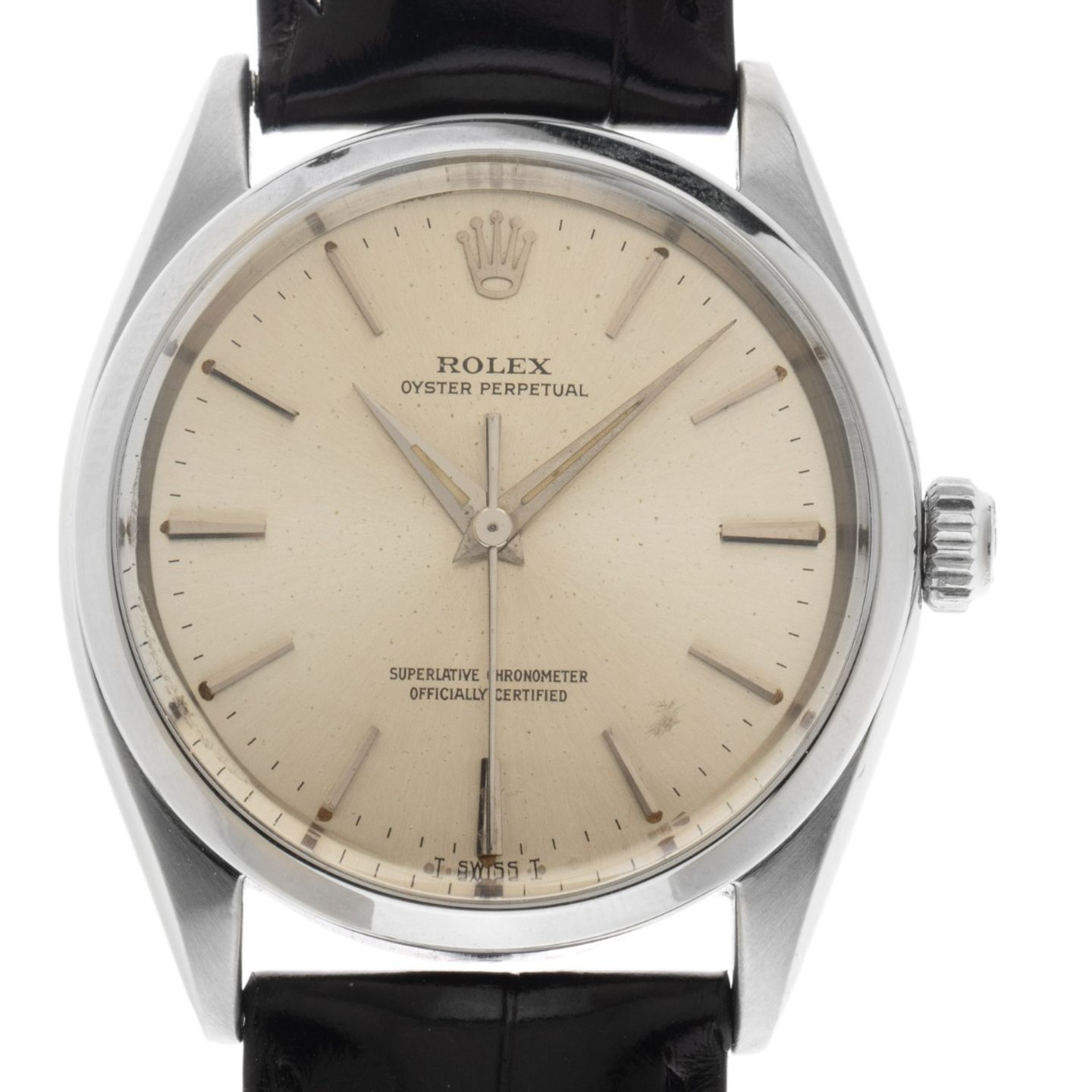 Rolex Oyster Perpetual 1002 (1966) - 34mm Staal (1/8)