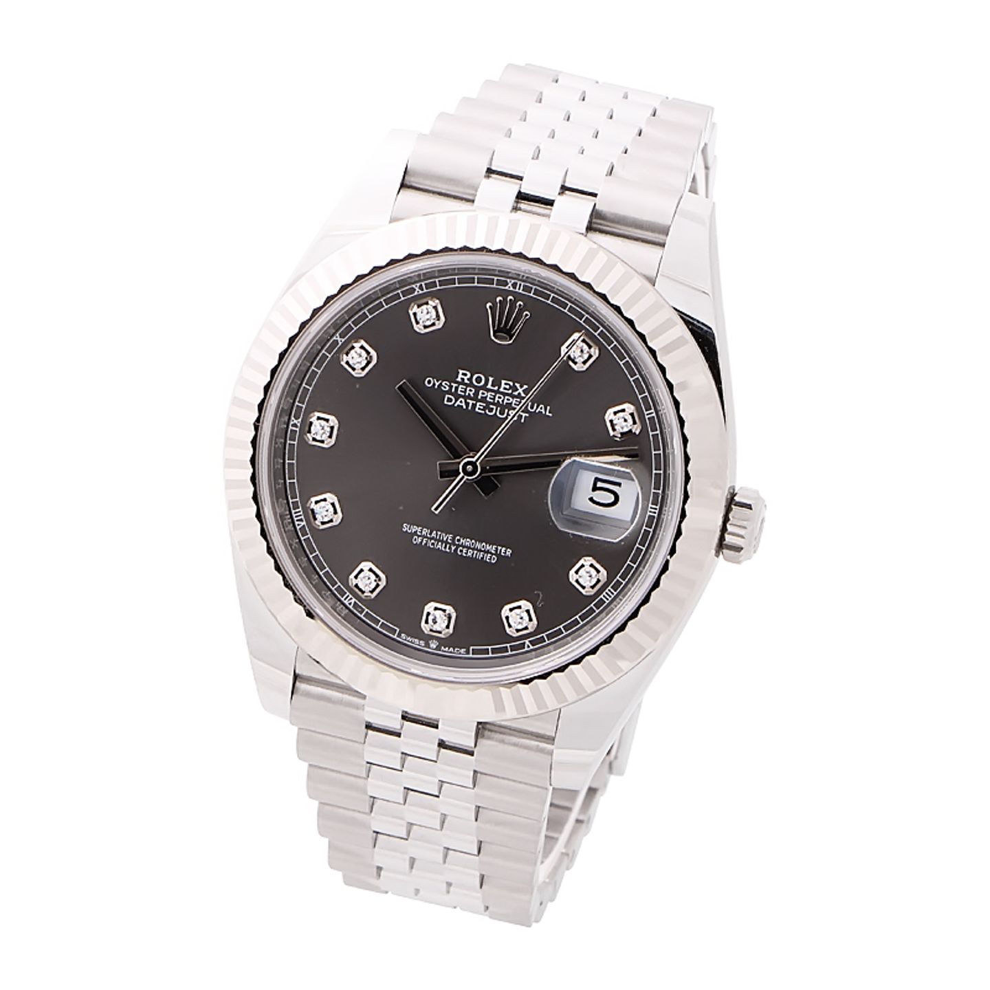 Rolex Datejust 41 126334 (2025) - Grijs wijzerplaat 41mm Staal (2/4)
