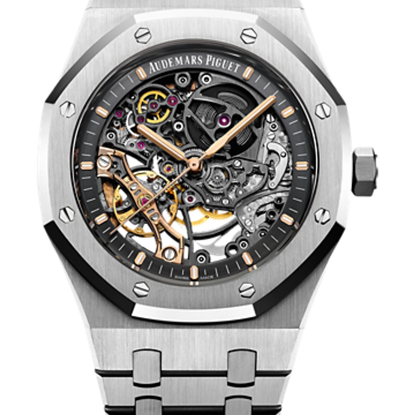 Audemars Piguet Royal Oak Double Balance Wheel Openworked 15407ST.OO.1220ST.01 (2023) - Transparent dial 41 mm Steel case (1/1)