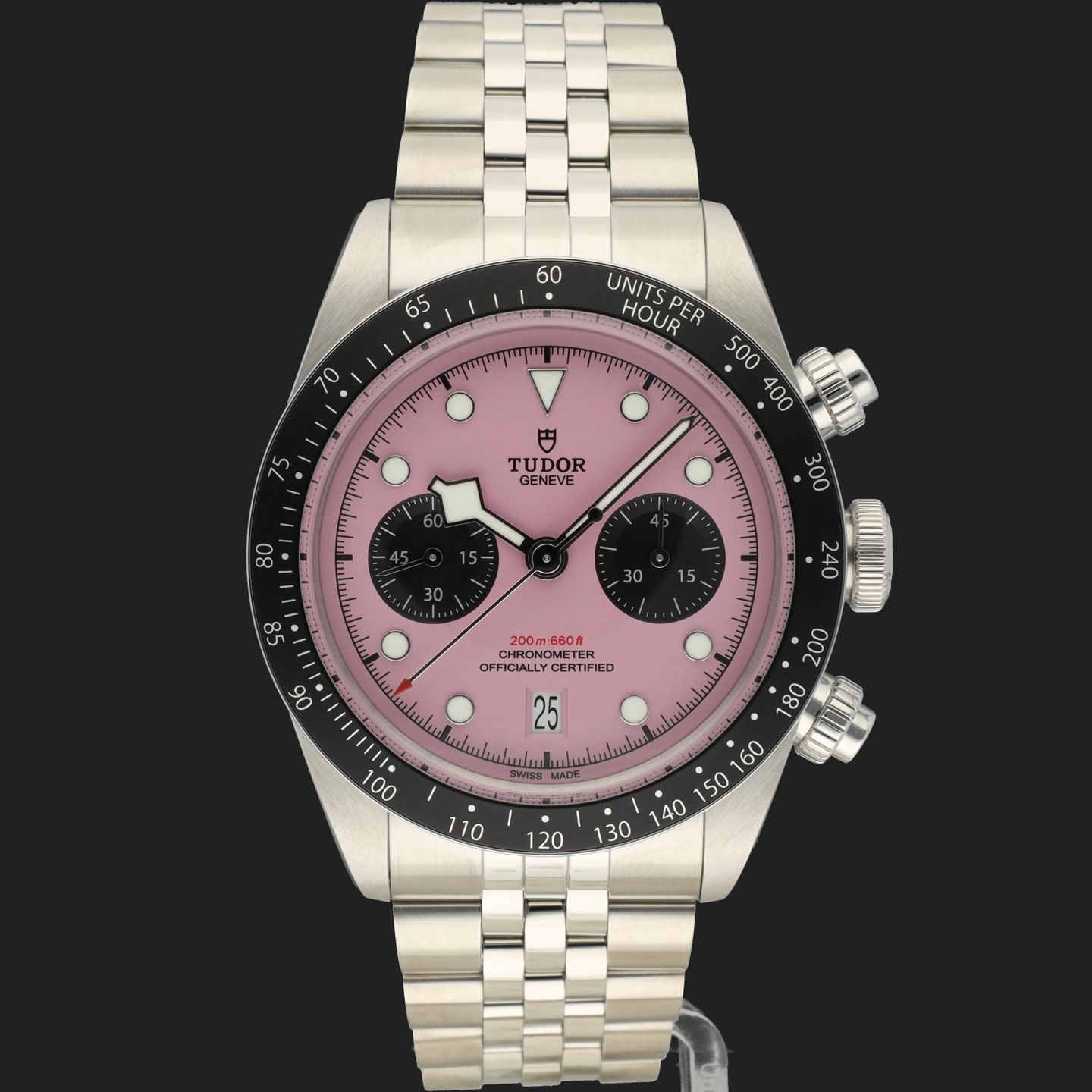 Tudor Black Bay Chrono 79360N (2025) - Pink dial 41 mm Steel case (3/8)