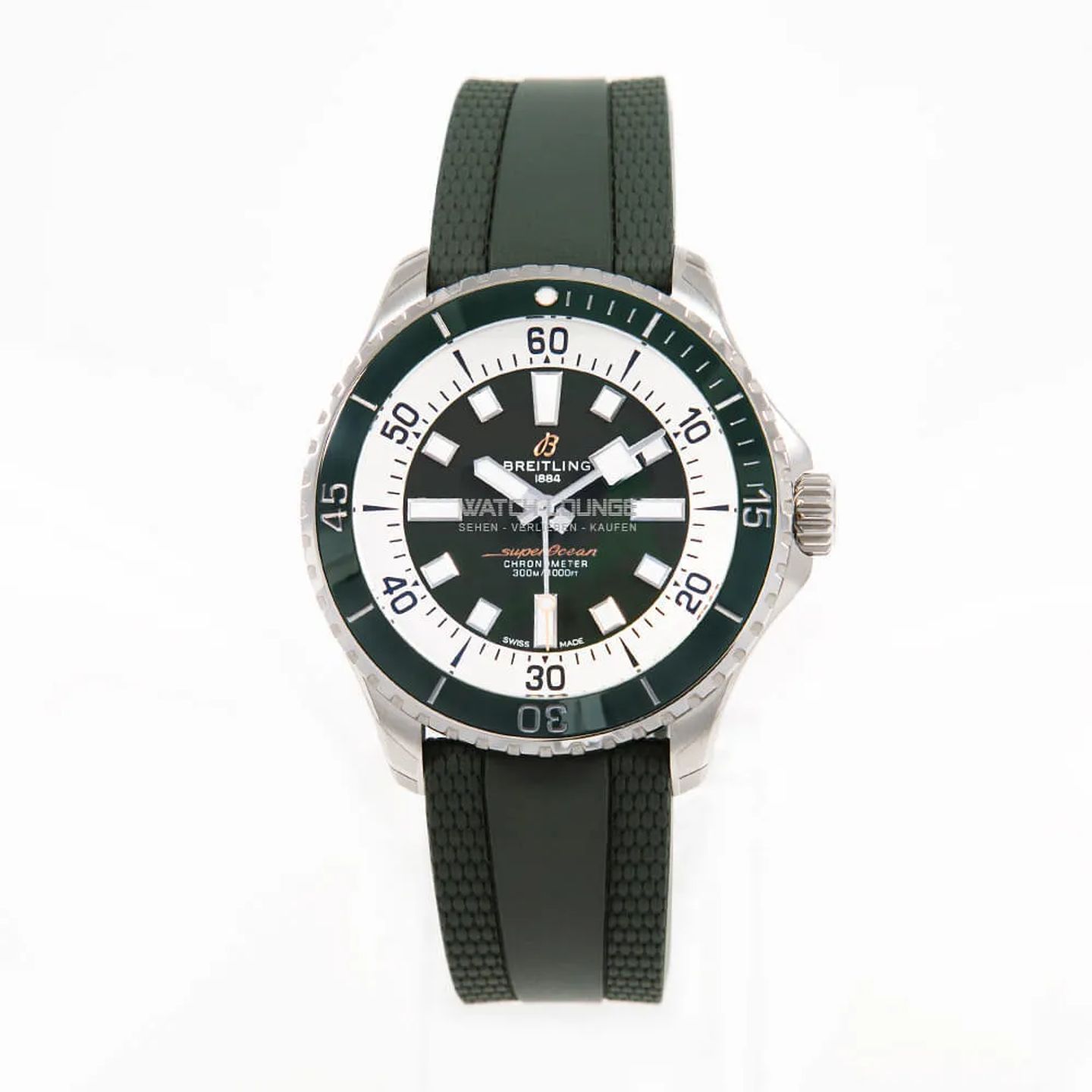 Breitling Superocean 44 A17376A31L1S1 (2025) - Green dial 44 mm Steel case (3/8)