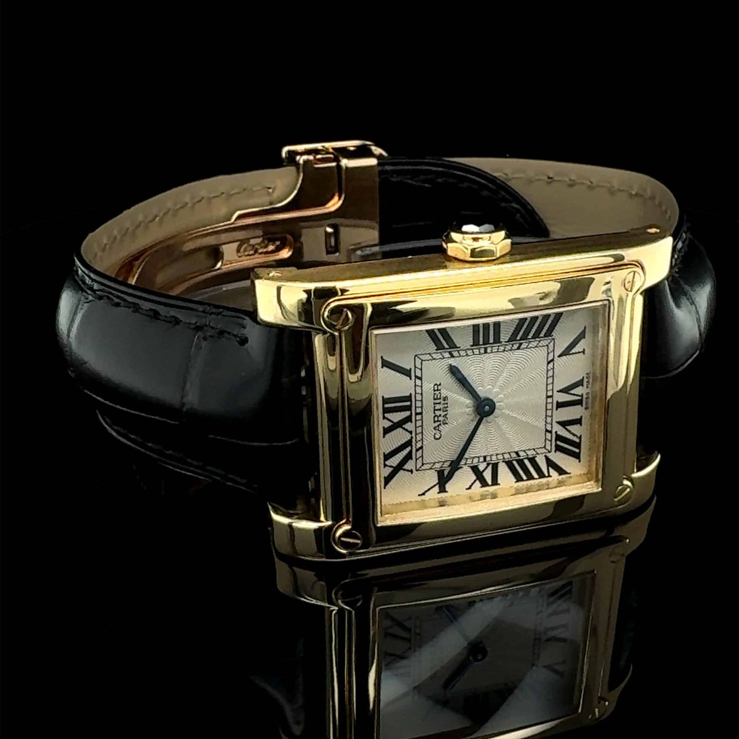 Cartier Tank 2484 (2004) - Geelgoud (8/8)