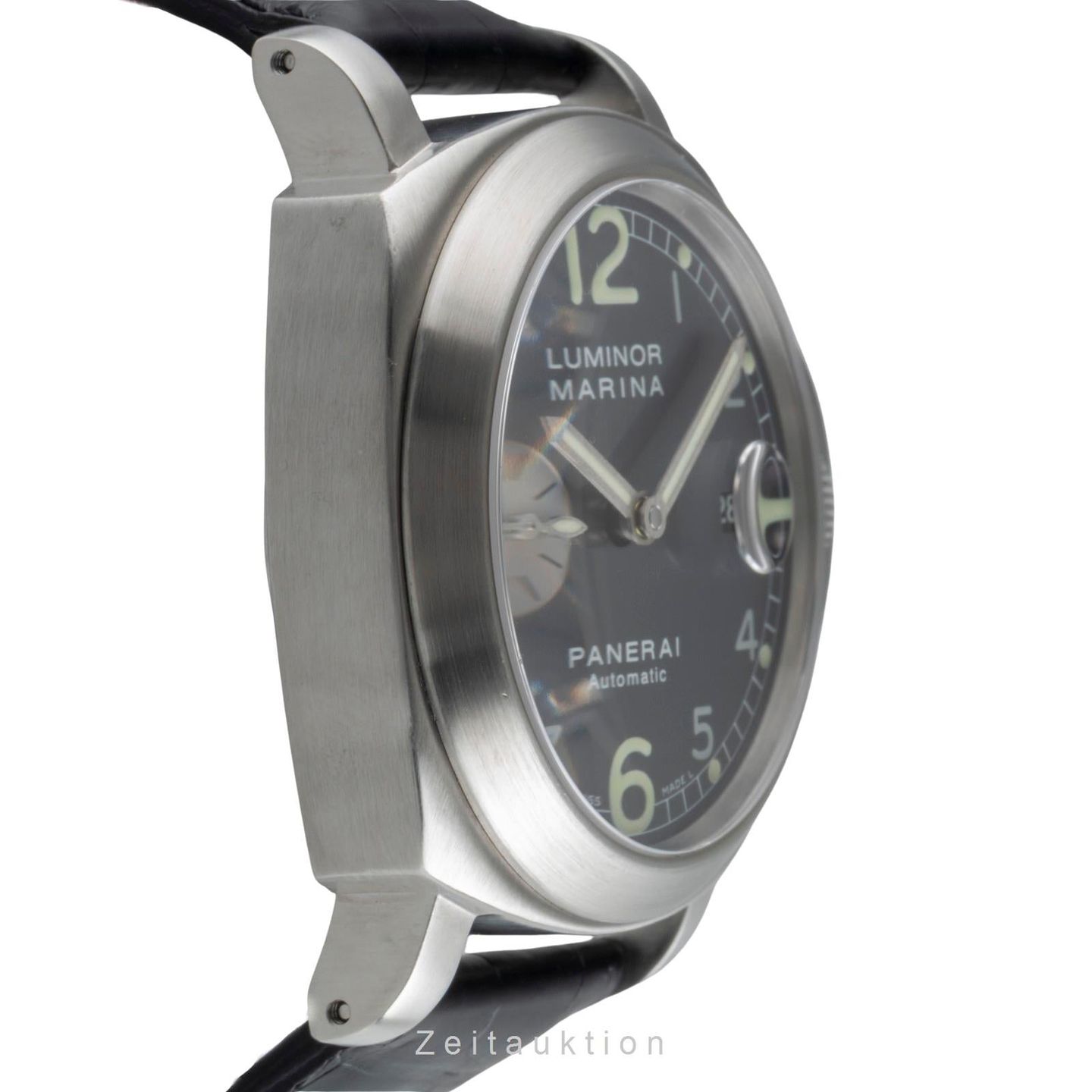 Panerai Luminor Marina Automatic PAM00086 (Onbekend (willekeurig serienummer)) - Blauw wijzerplaat 44mm Staal (5/8)