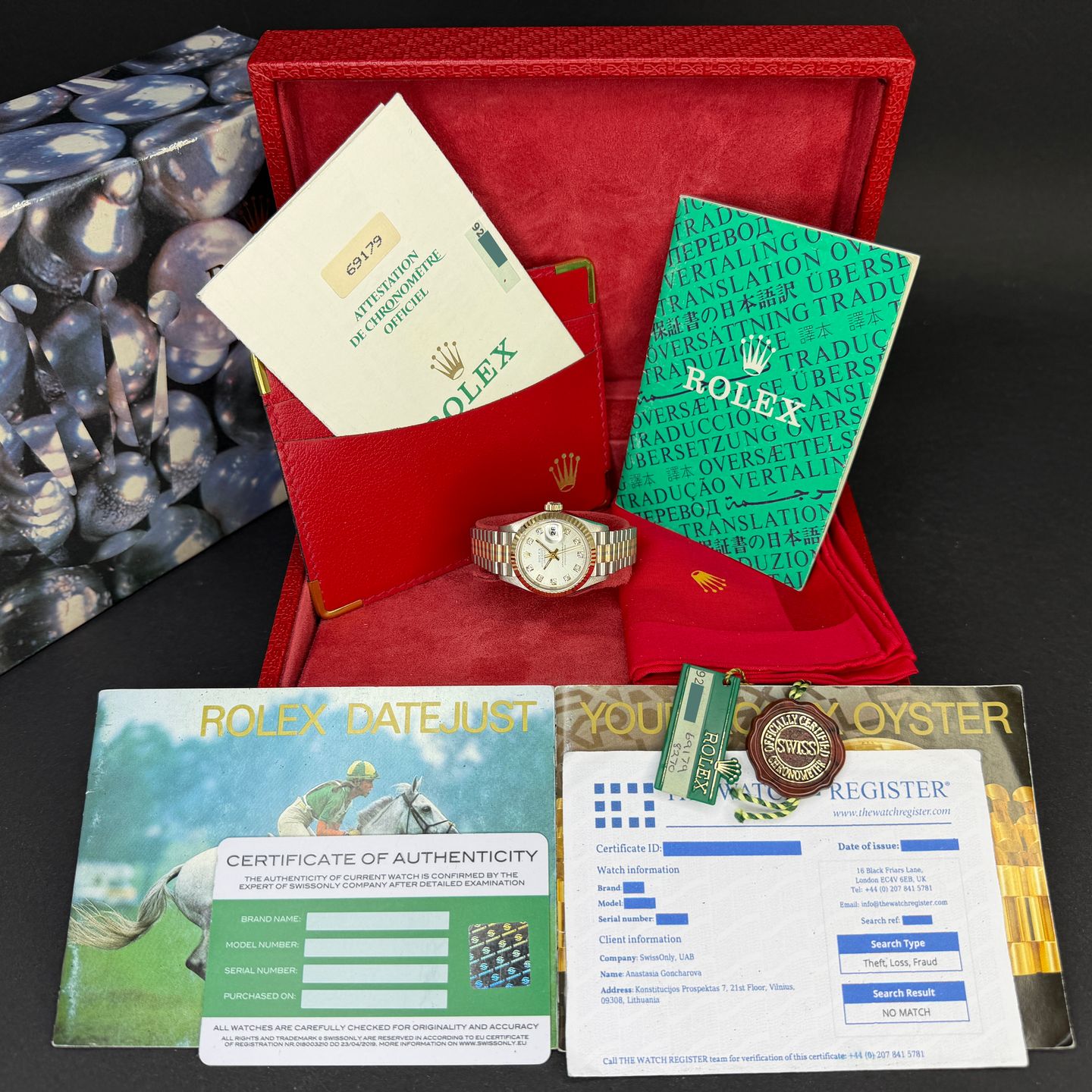 Rolex Lady-Datejust 69179 (1986) - 26 mm White Gold case (3/8)