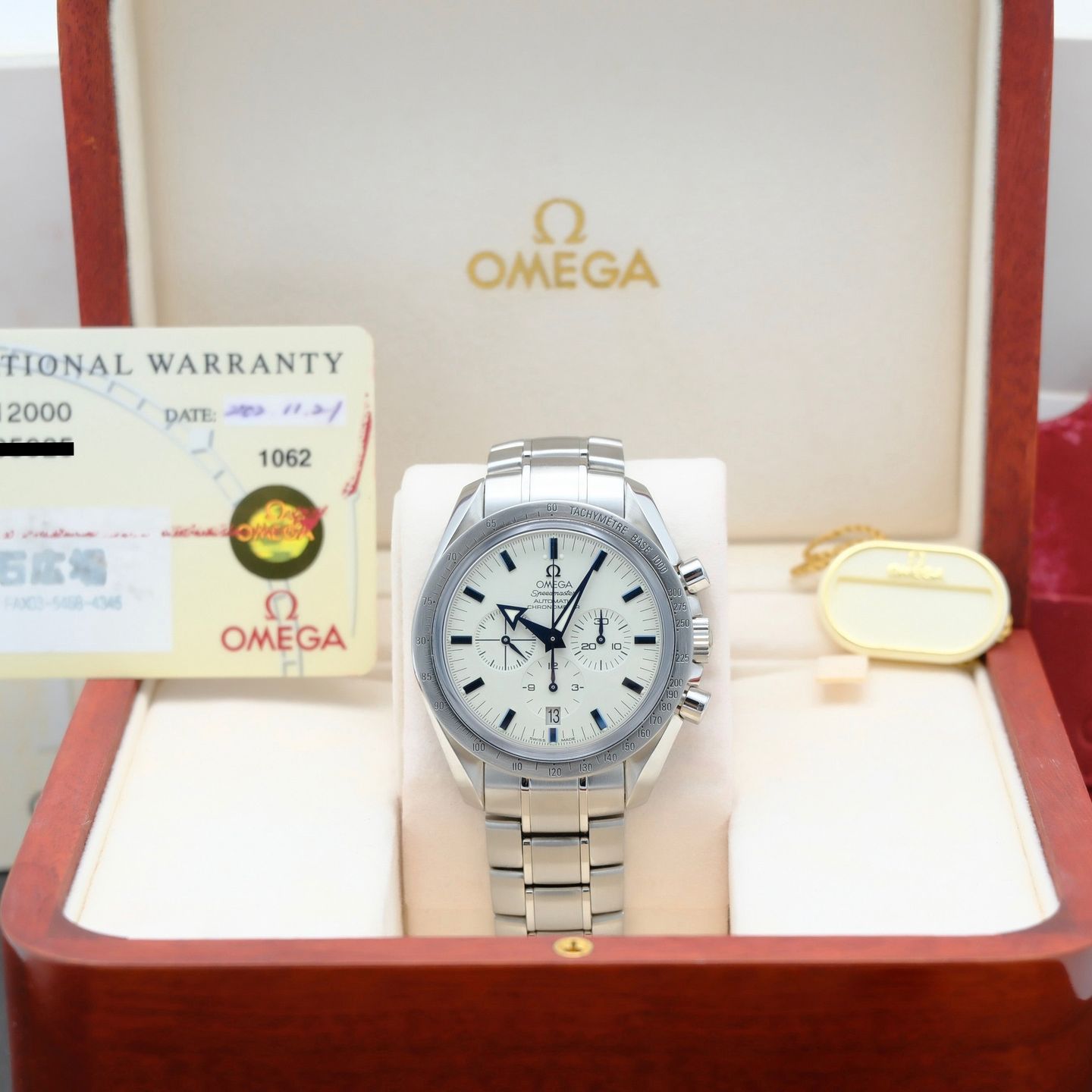Omega Speedmaster Broad Arrow 3551.50.00 (2002) - Zwart wijzerplaat 42mm Staal (3/8)