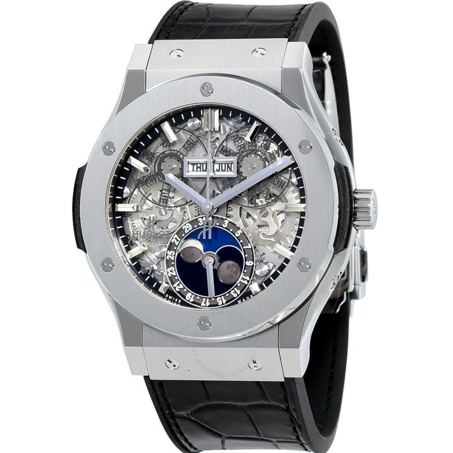 Hublot Classic Fusion Aerofusion 517.NX.0170.LR (2023) - Transparant wijzerplaat 45mm Titanium (1/6)