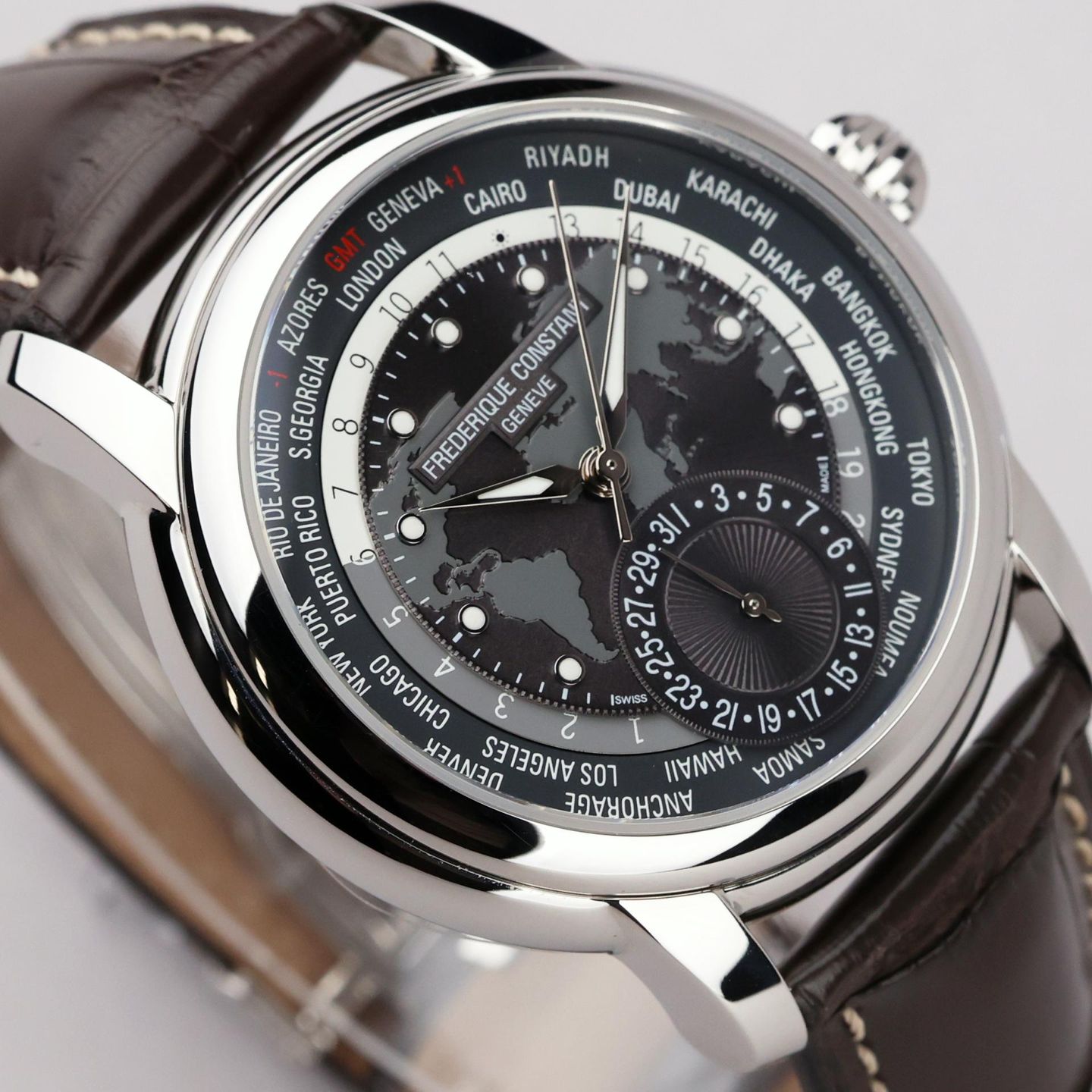 Frederique Constant Manufacture Worldtimer FC-718BL4NH9 - (3/8)