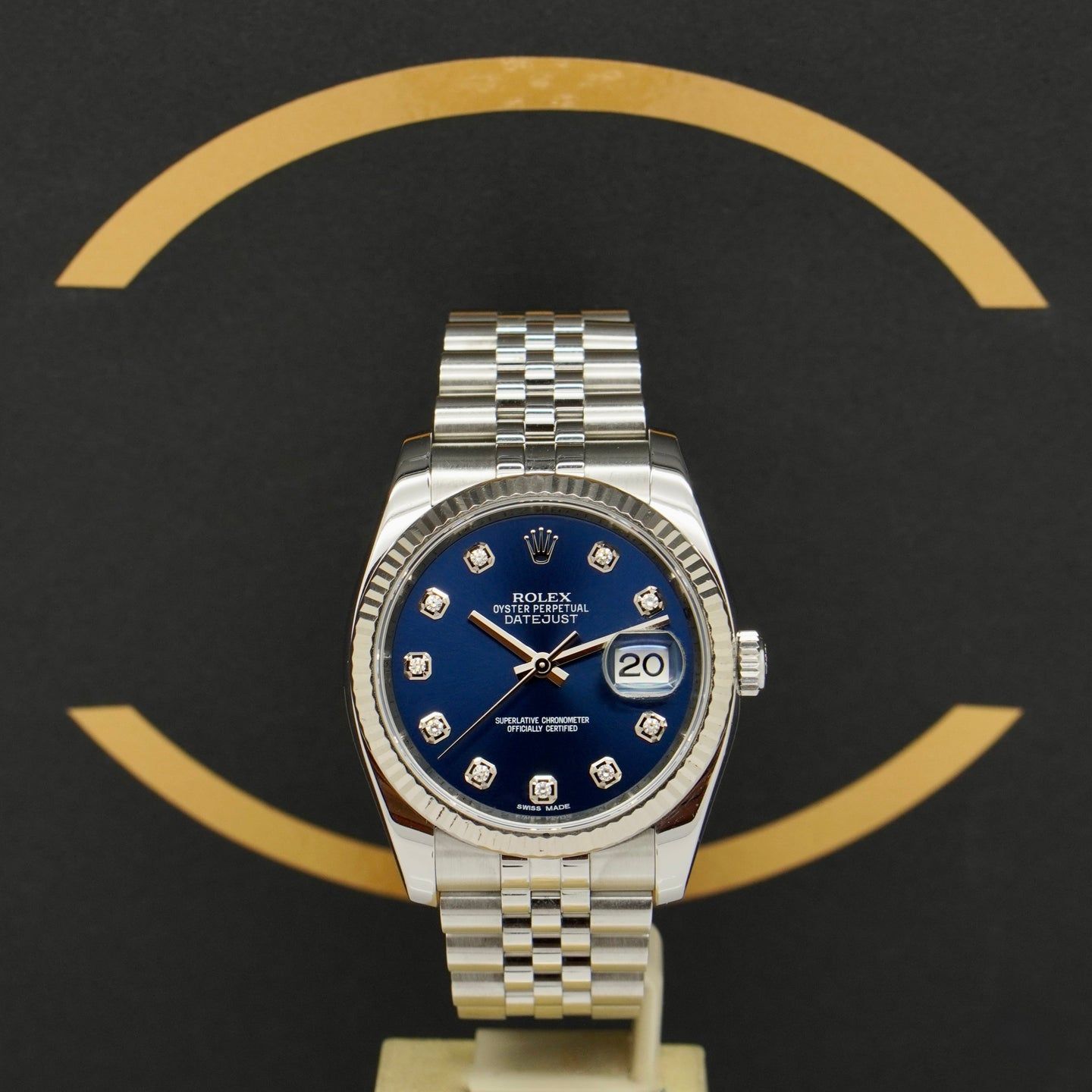 Rolex Datejust 36 116234 (2012) - Blauw wijzerplaat 36mm Staal (1/7)
